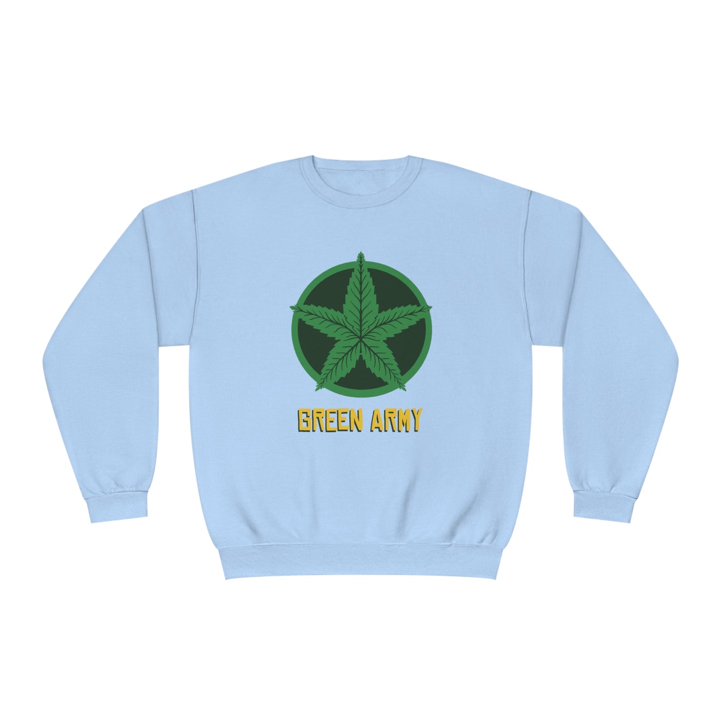 Green Army Star Logo Unisex NuBlend Crewneck Sweatshirt