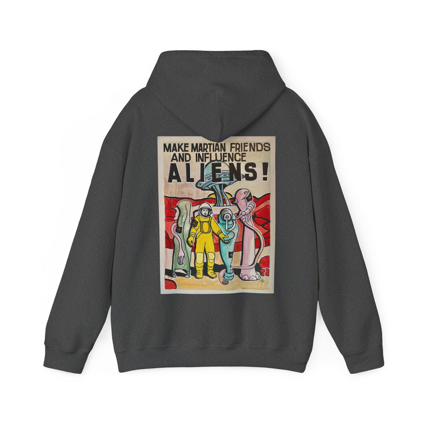 Mars Aliens Unisex Heavy Blend Hooded Sweatshirt