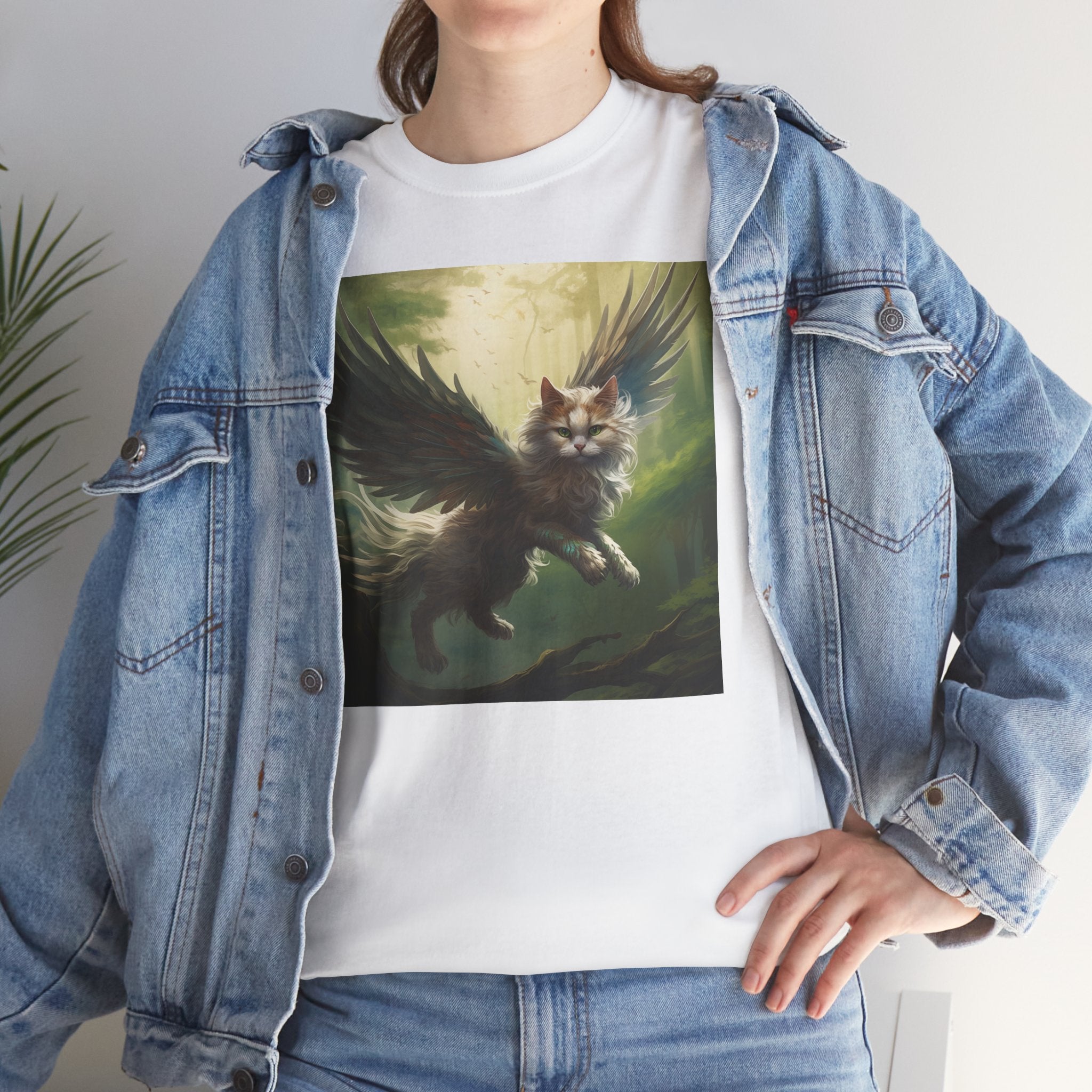 Fantasy Cat Unisex Heavy Cotton Tee