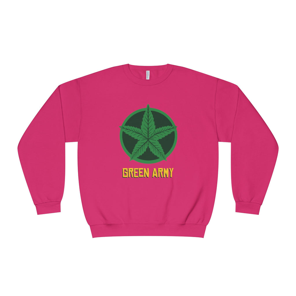 Green Army Star Logo Unisex NuBlend Crewneck Sweatshirt