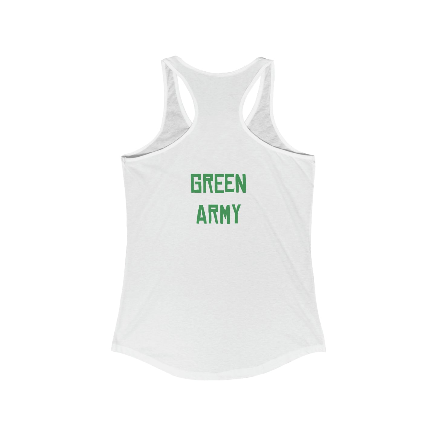 Green Army Star Leaf Women's Ideal Racerback Tank