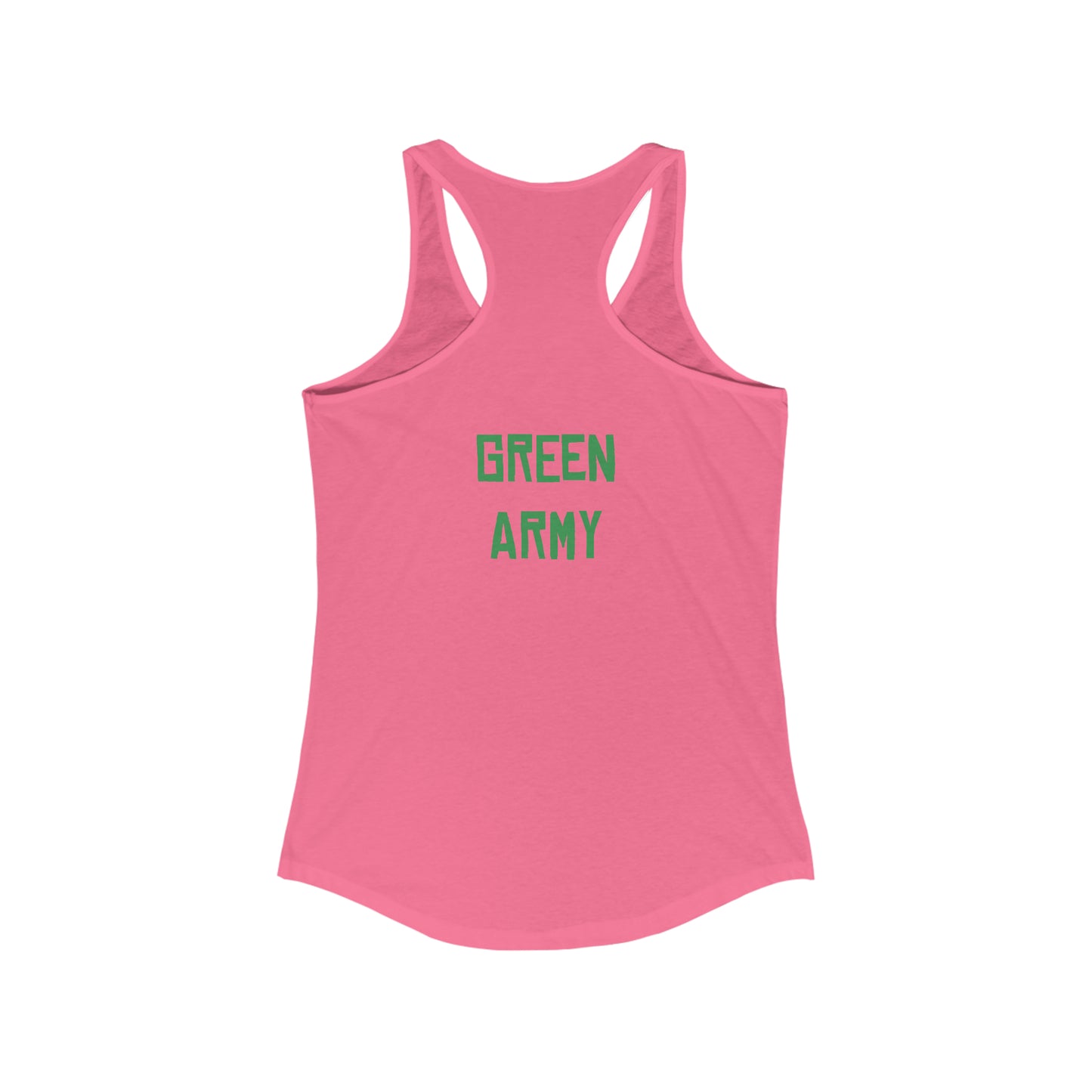 Green Army Star Leaf Women's Ideal Racerback Tank