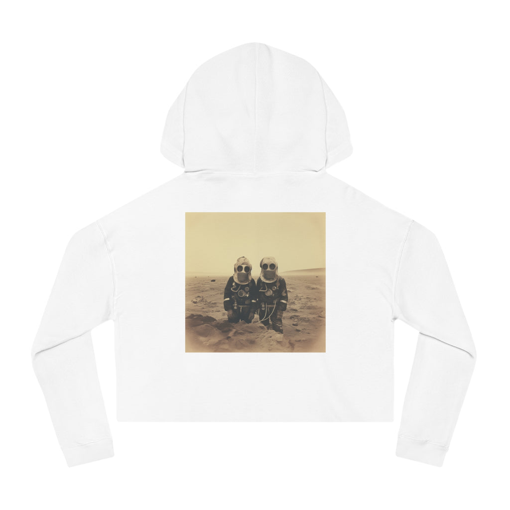 Mars Martians Women’s Cropped Hoodie - Cozy & Stylish