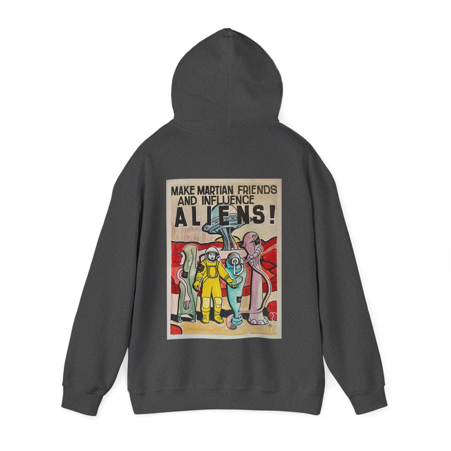 Mars Aliens Unisex Heavy Blend Hooded Sweatshirt