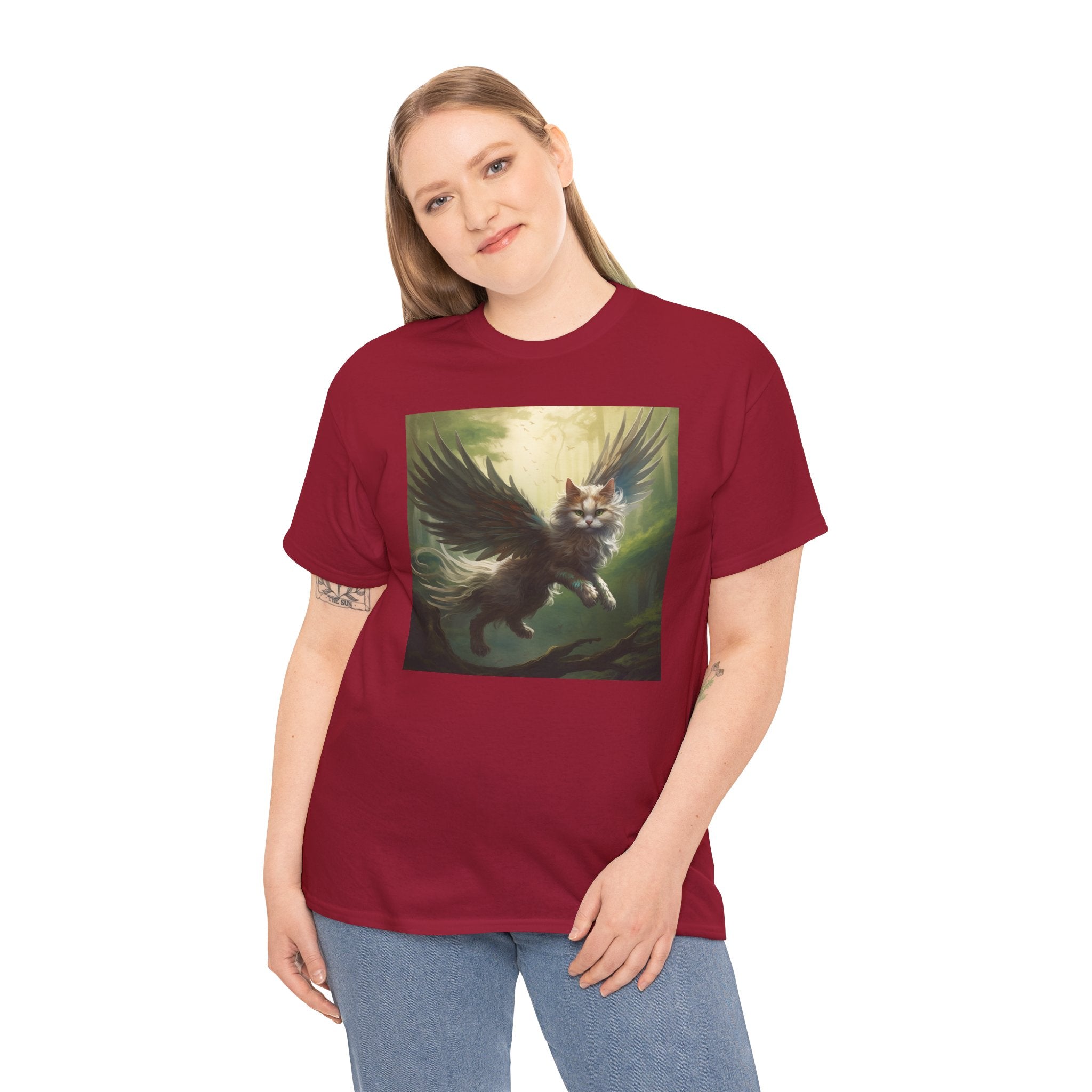 Fantasy Cat Unisex Heavy Cotton Tee