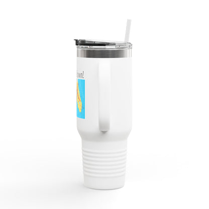 MoonPieTown Insulated Travel Mug - 40oz, Perfect for Coffee Lovers & Adventurers!