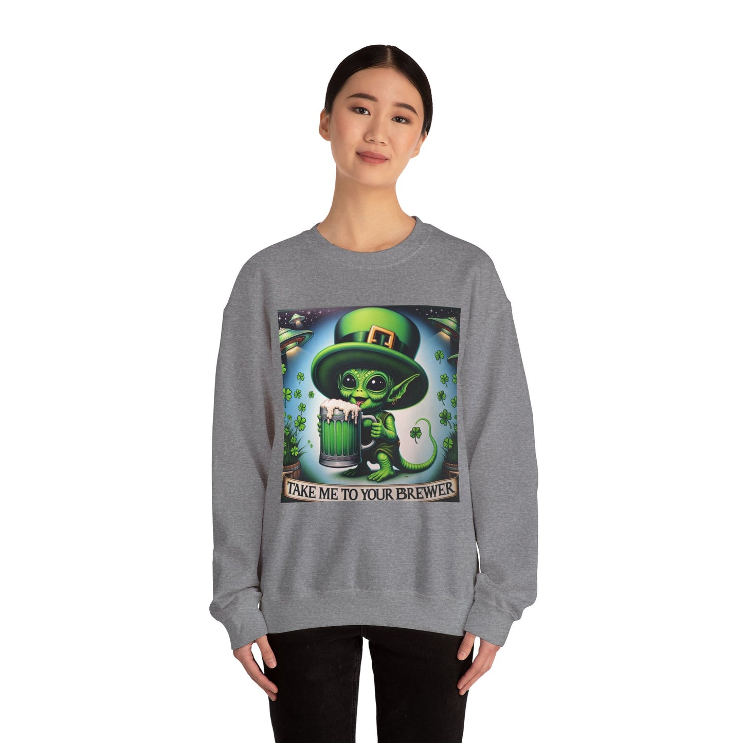 Take me to your Brewer Unisex Heavy Blend Crewneck Sweatshirt