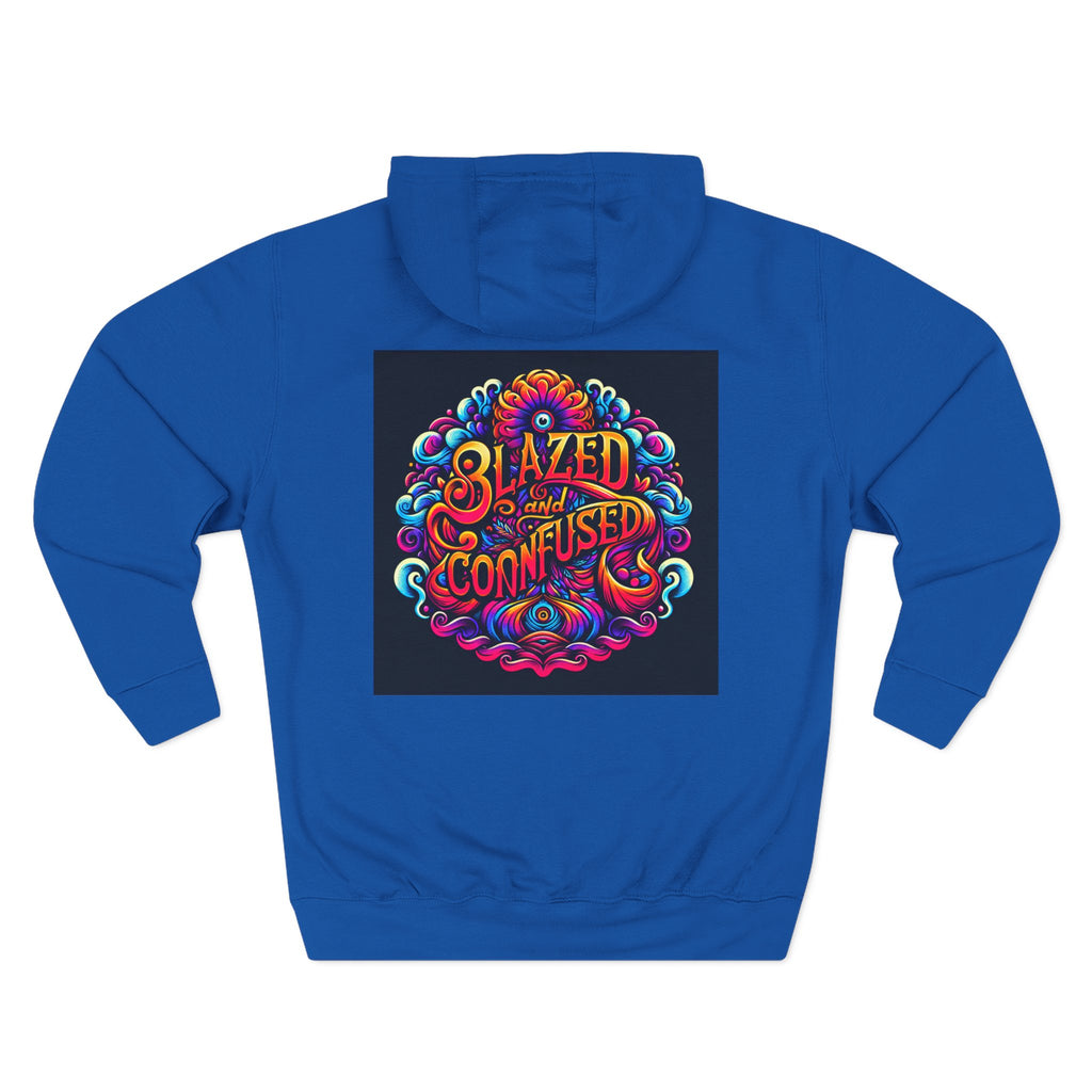 Blazed and Confused Three-Panel Fleece Hoodie
