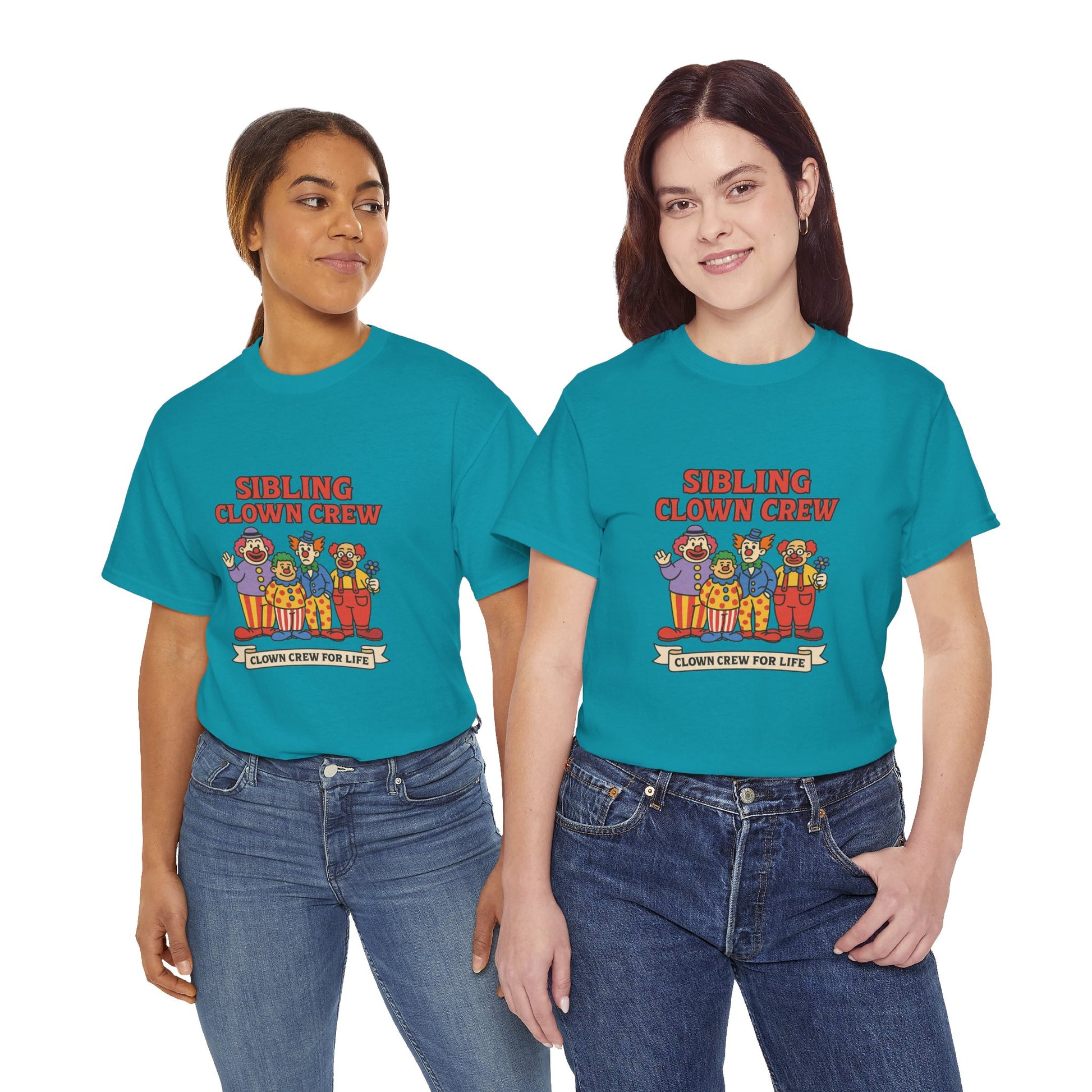 Clown Siblings Unisex Heavy Cotton Tee