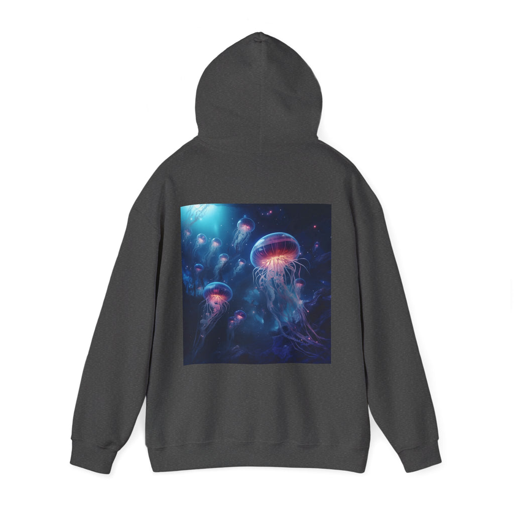 Jellyfish in Space Unisex Heavy Blend Hooded Sweatshirt