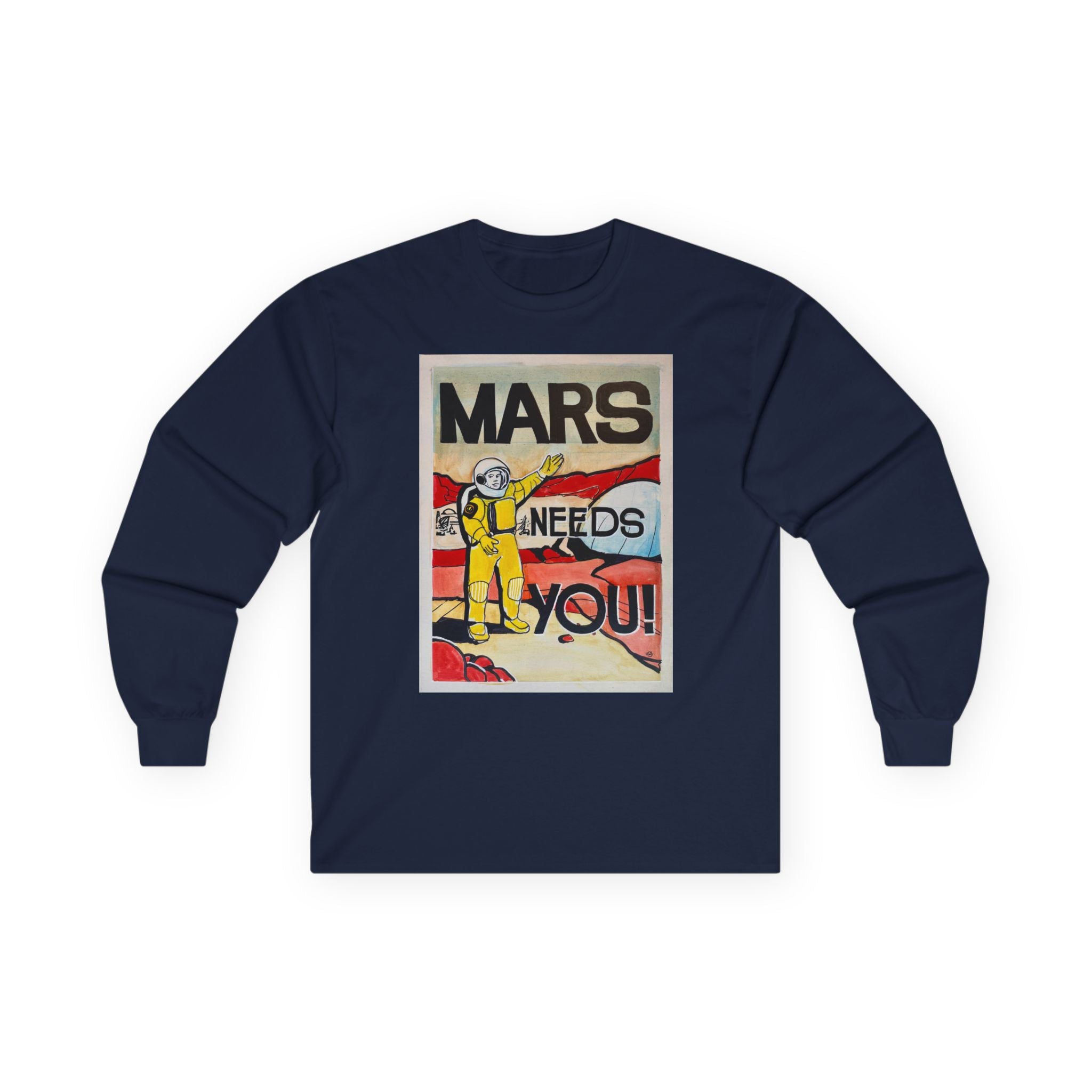 Mars Needs You Unisex Ultra Cotton Long Sleeve Tee
