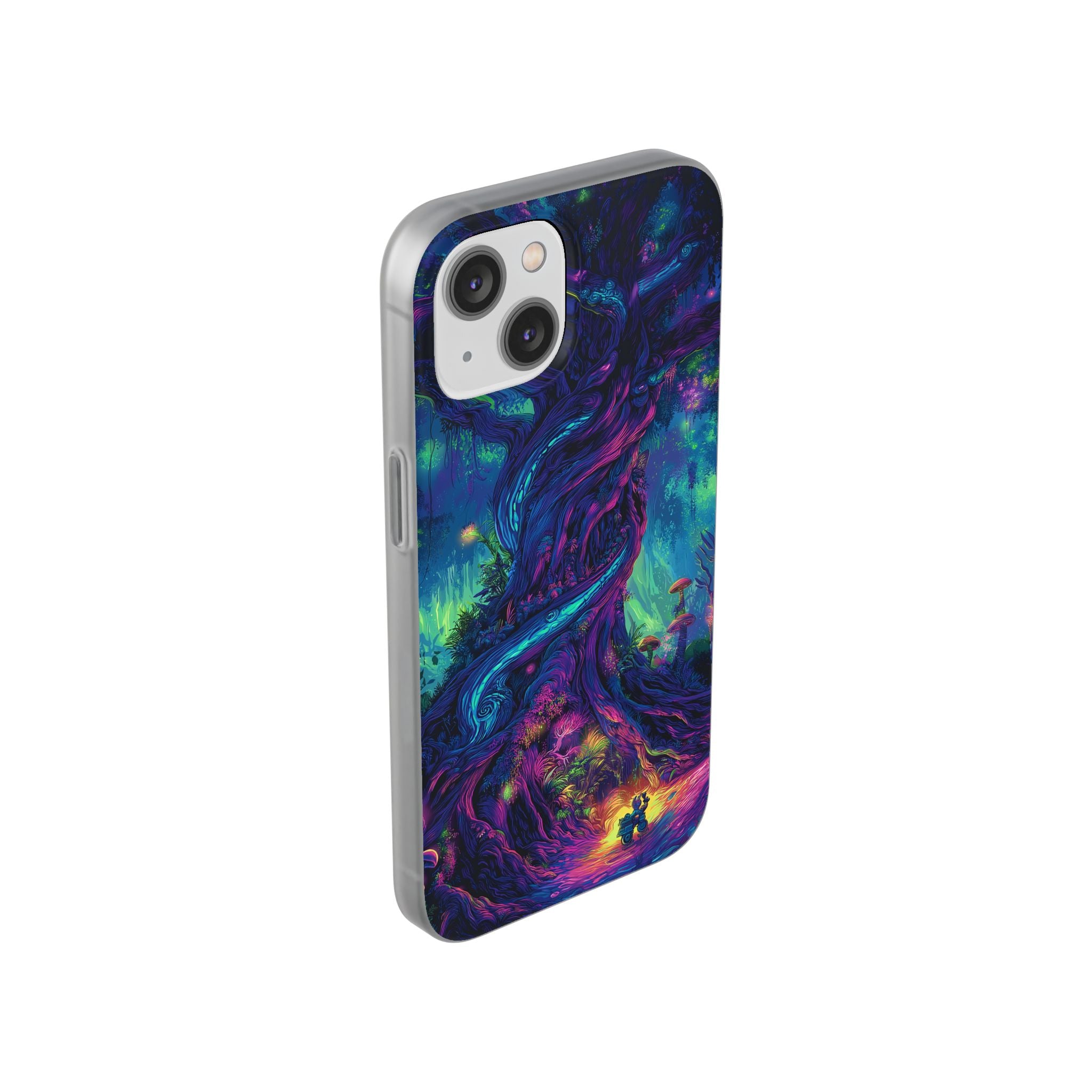 Psychedelic Tree Vibrant Fantasy Flexi Case - Enchanted Forest Design