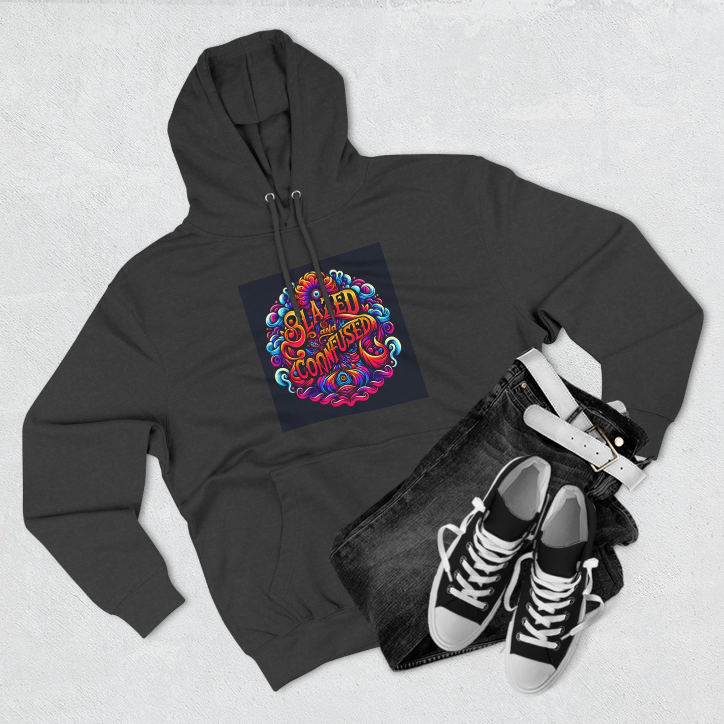 Blazed and Confused Three-Panel Fleece Hoodie