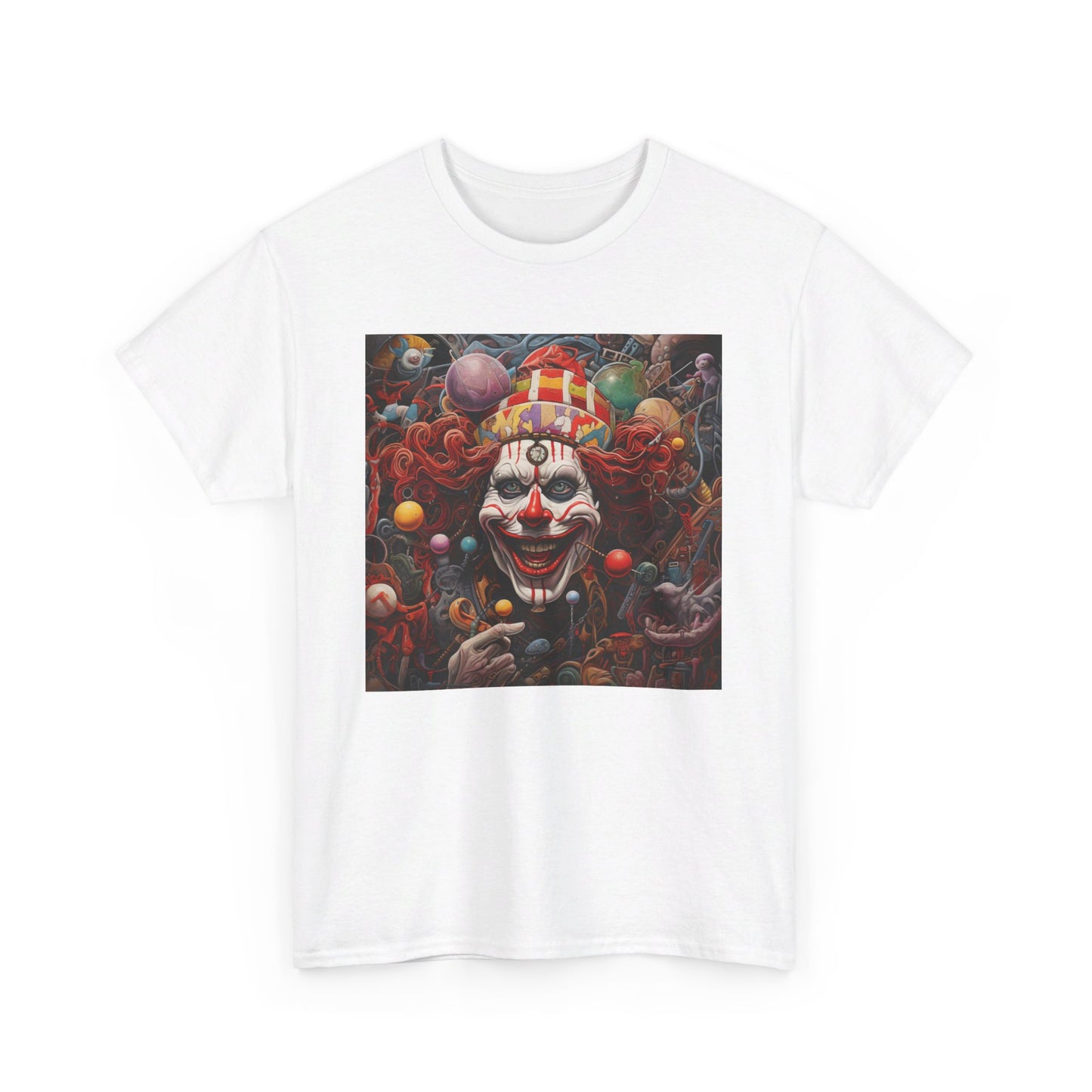 Clown Mutiny Face Unisex Heavy Cotton Tee