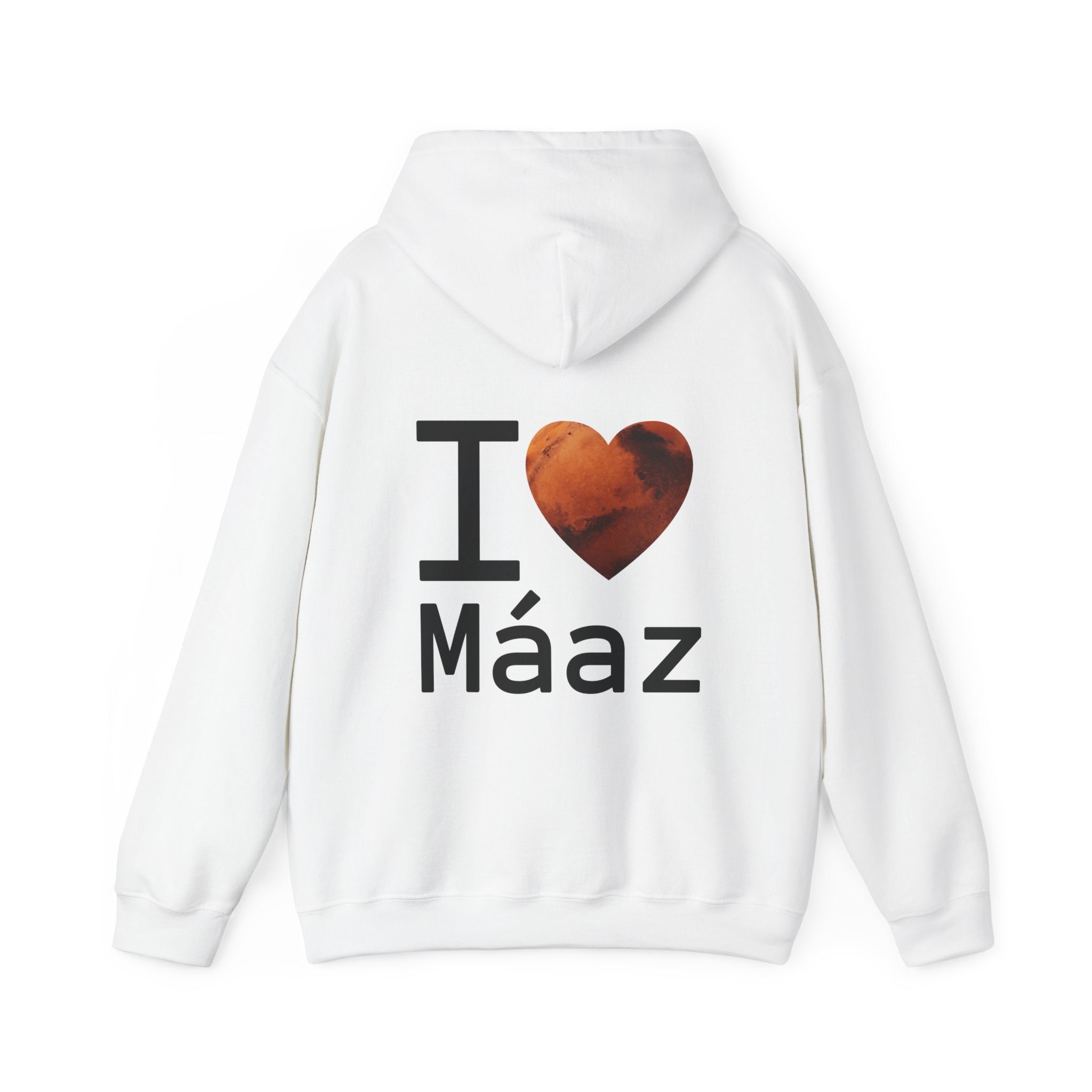 I Love Mars Unisex Heavy Blend Hooded Sweatshirt
