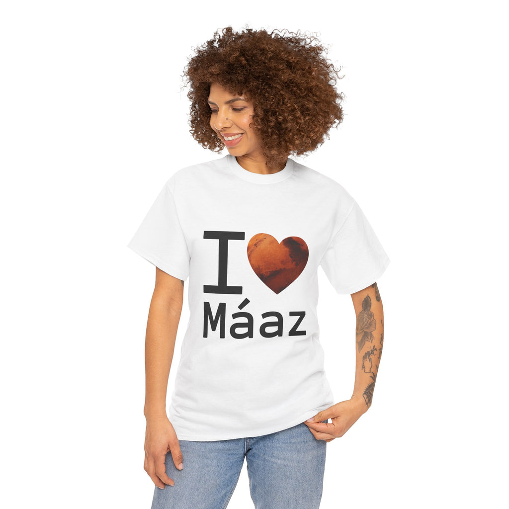 I Love Mars Unisex Heavy Cotton Tee