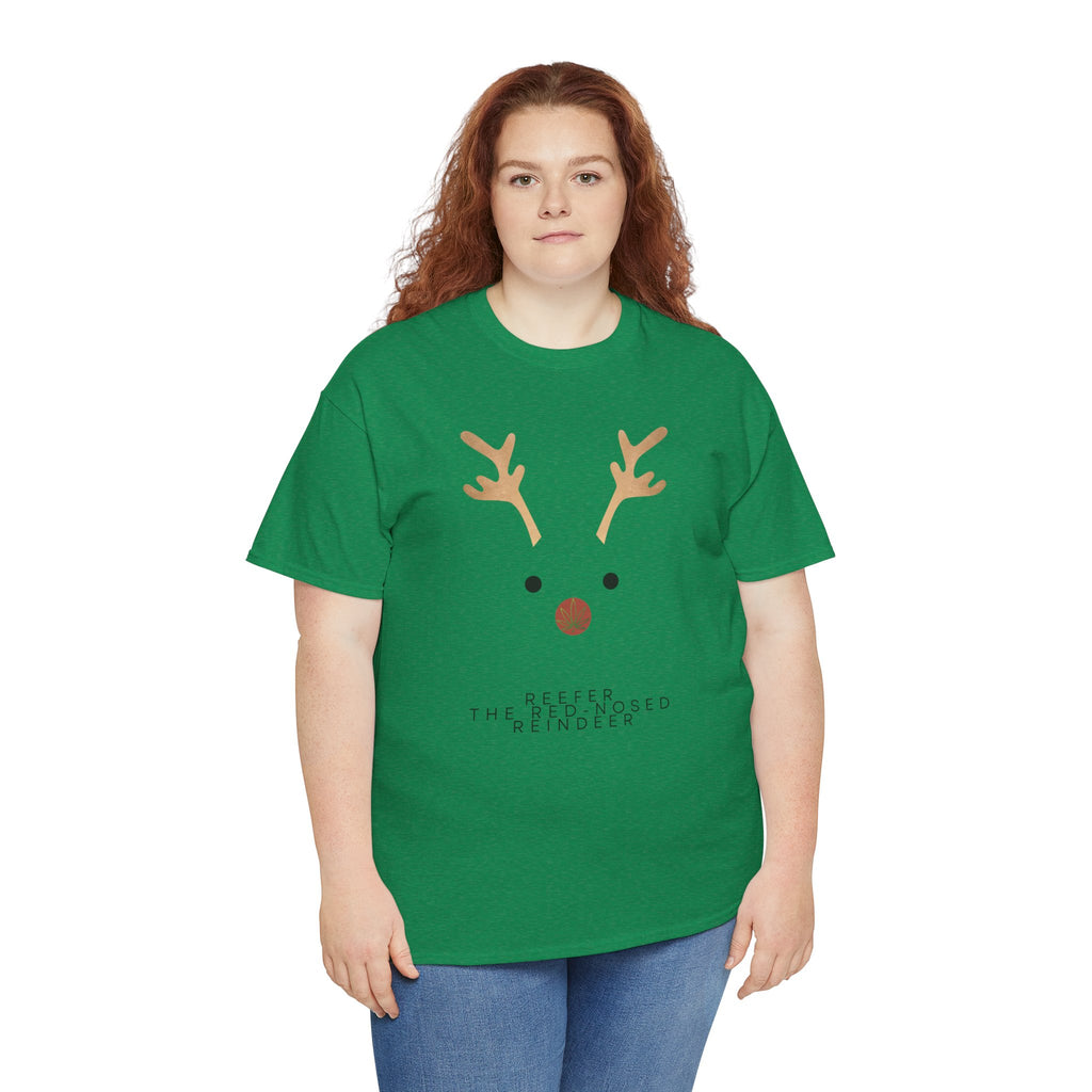 Reindeer Unisex Heavy Cotton Tee