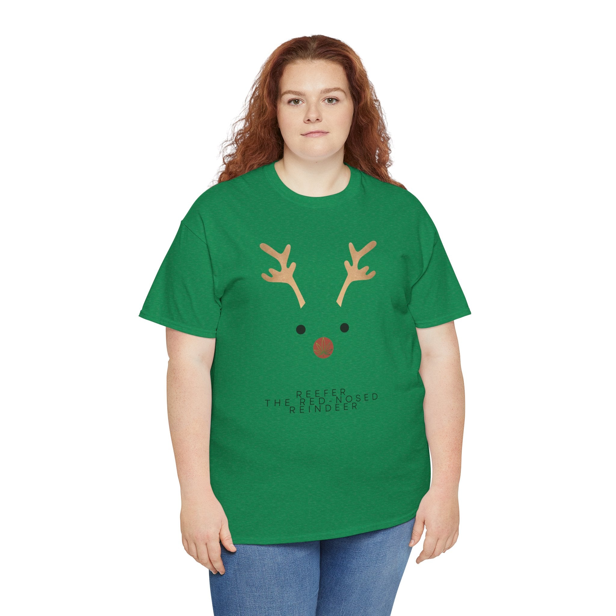 Reindeer Unisex Heavy Cotton Tee