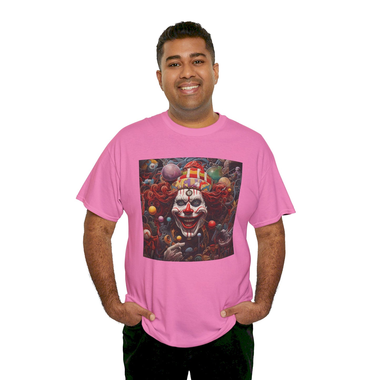 Clown Mutiny Face Unisex Heavy Cotton Tee