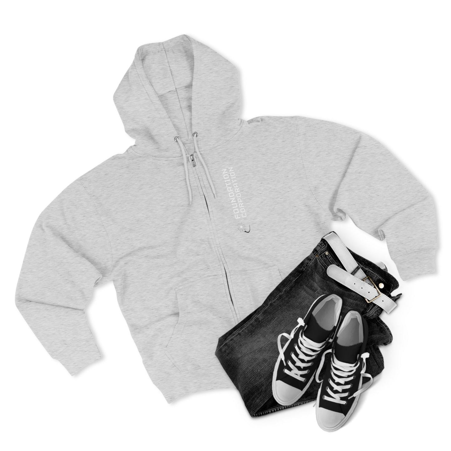 FC Màaz African Zip Hoodie — Vintage Astronauts Graphic Zip-Up Hoodie