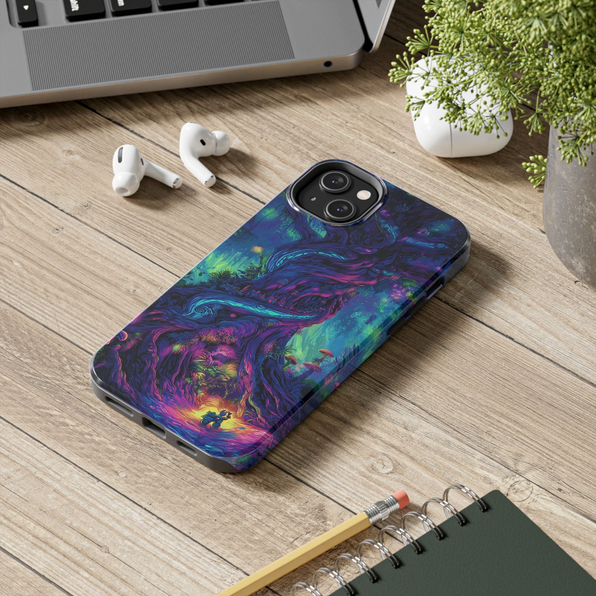 Psychedelic Tree Tough Phone Cases
