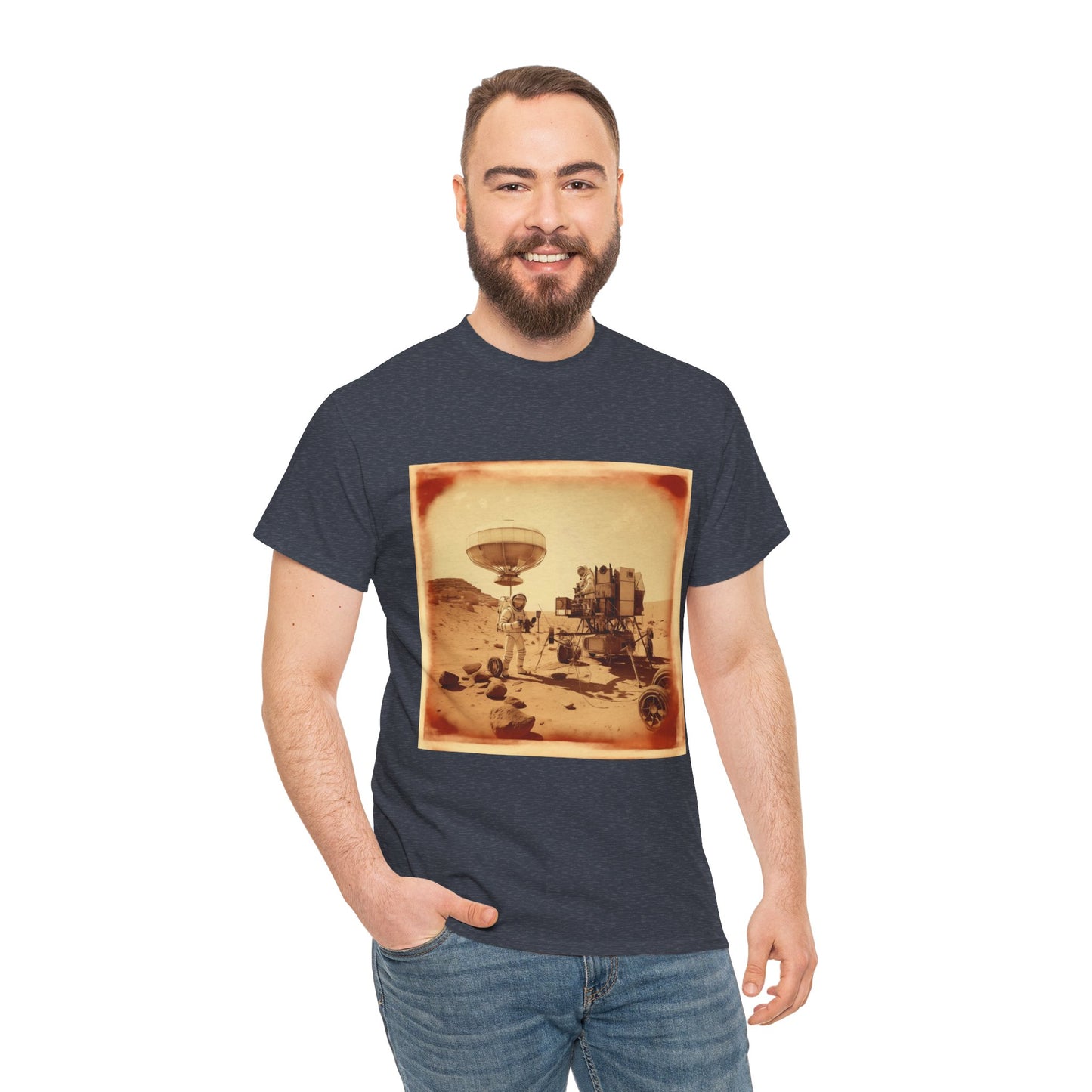 Martian Polaroid Unisex Heavy Cotton Tee