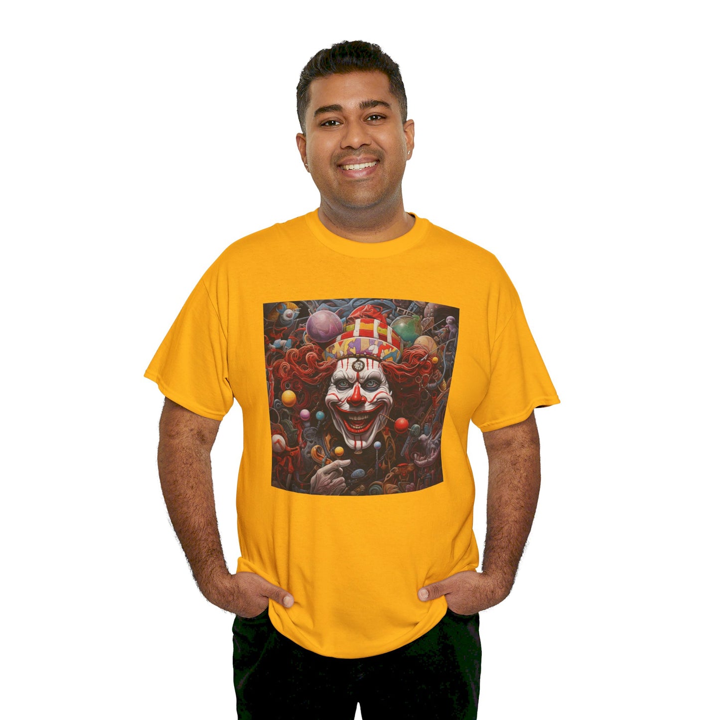 Clown Mutiny Face Unisex Heavy Cotton Tee