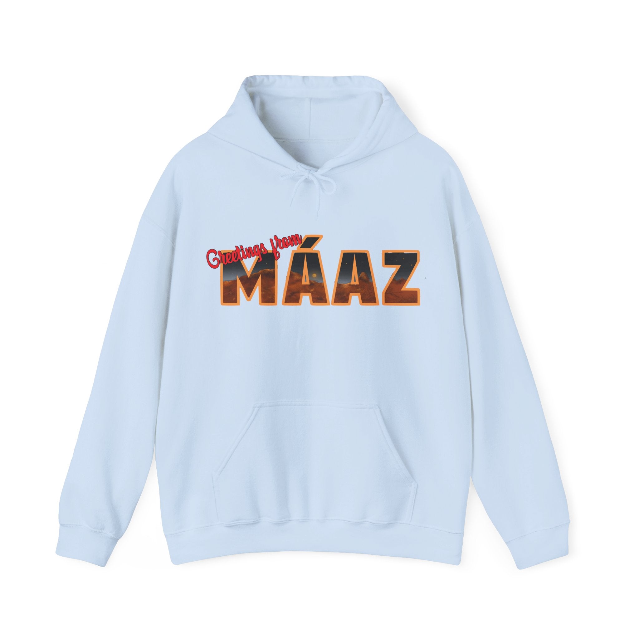 Greetings from Máaz Unisex Heavy Blend Hooded Sweatshirt