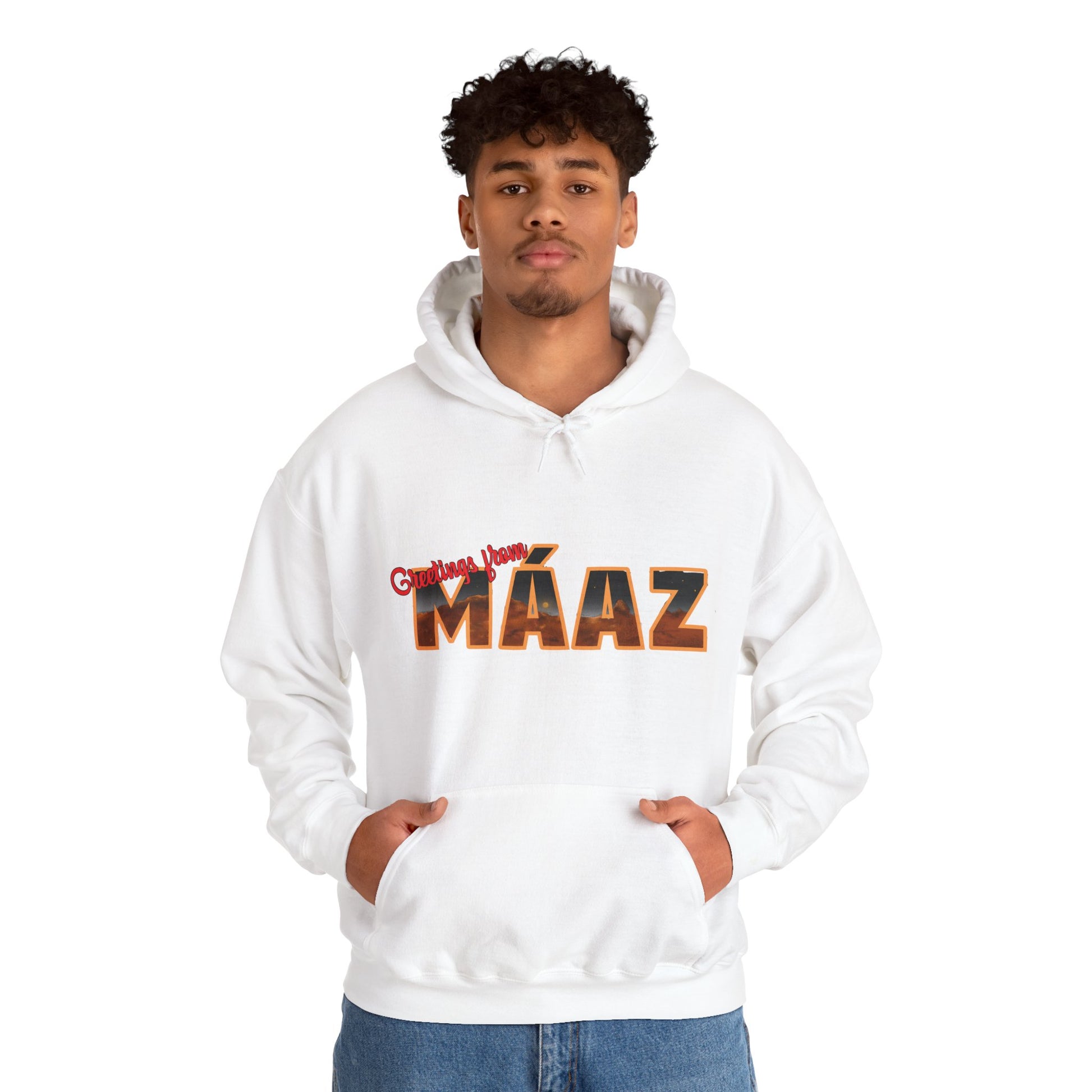Greetings from Máaz Martians Unisex Heavy Blend Hooded Sweatshirt