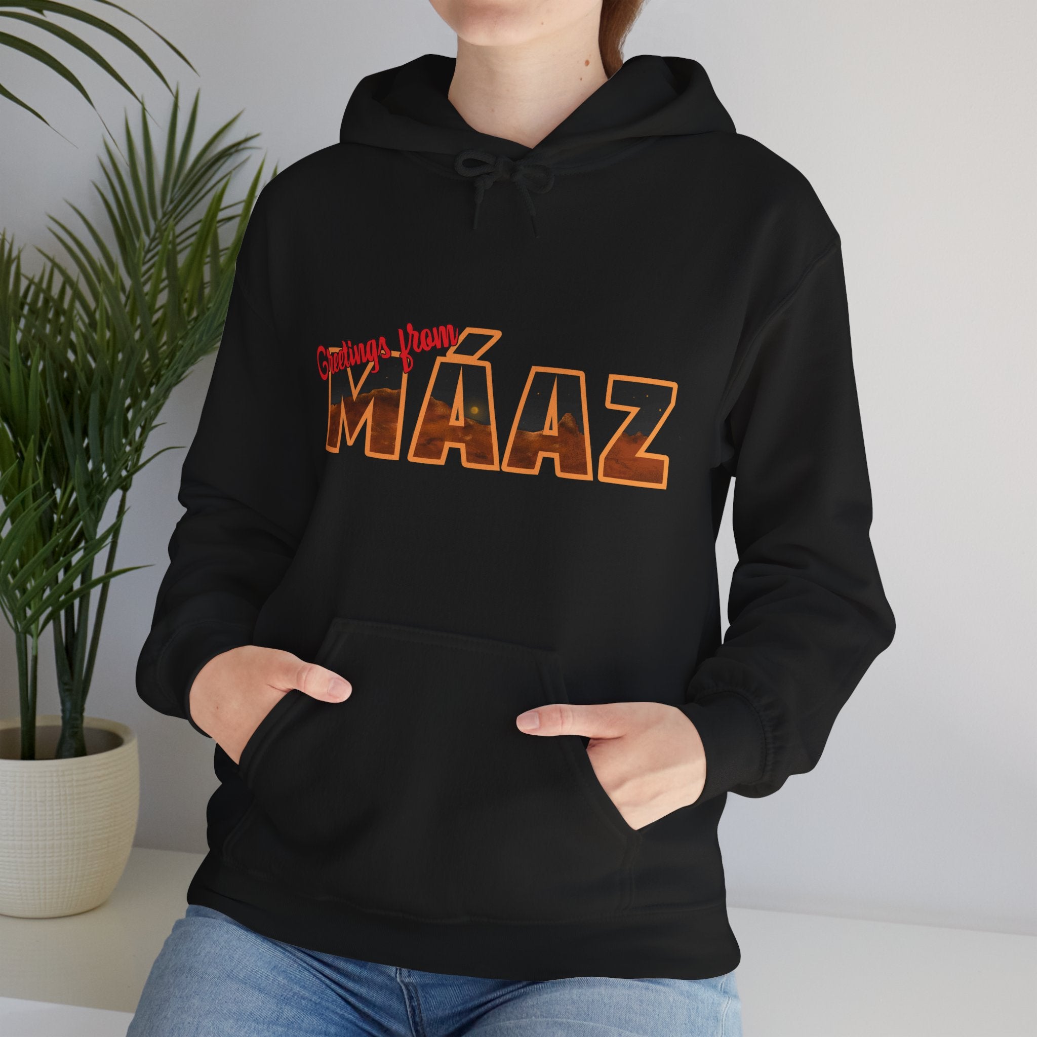Greetings from Máaz Martians Unisex Heavy Blend Hooded Sweatshirt