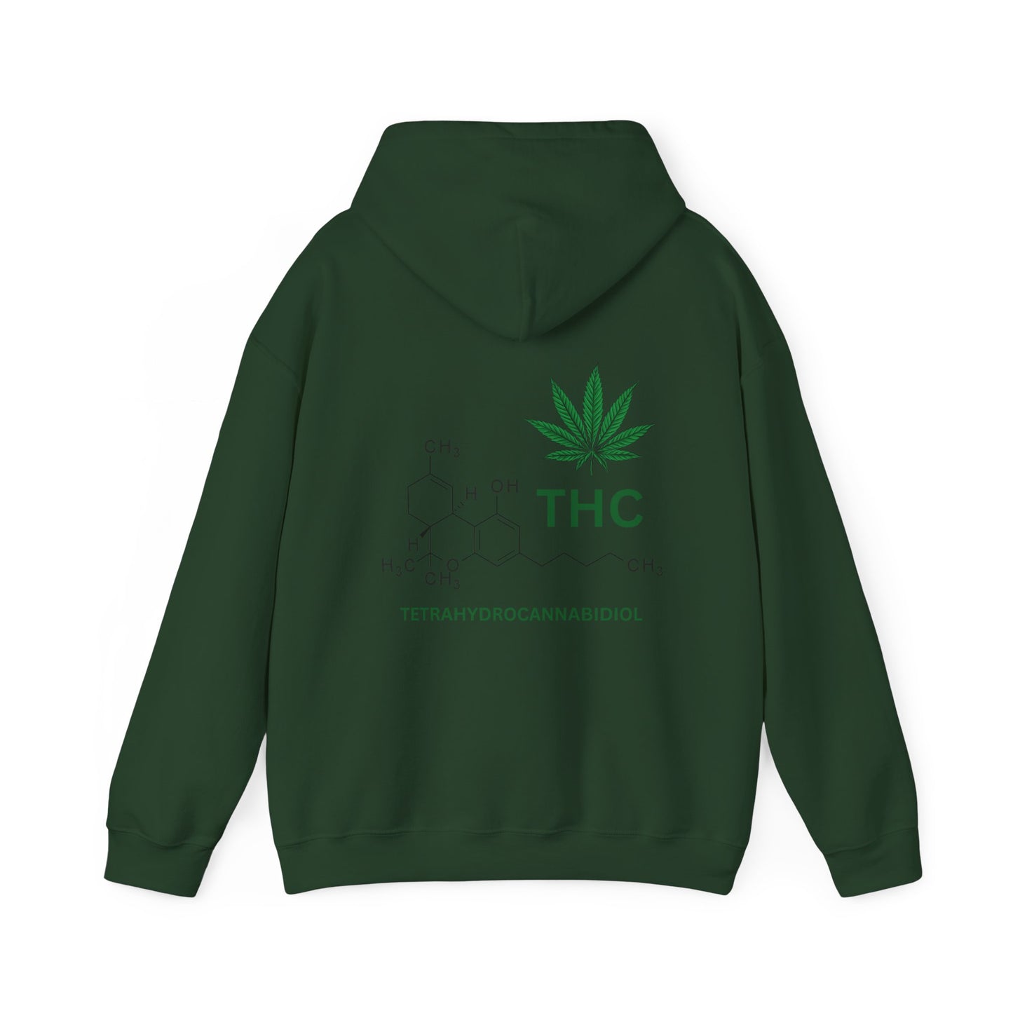 THC Molecule Unisex Heavy Blend Hooded Sweatshirt