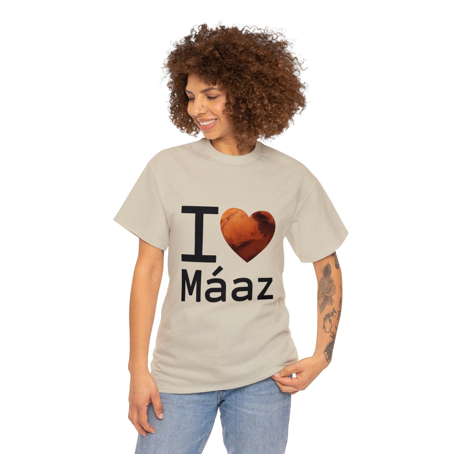 I Love Mars Unisex Heavy Cotton Tee