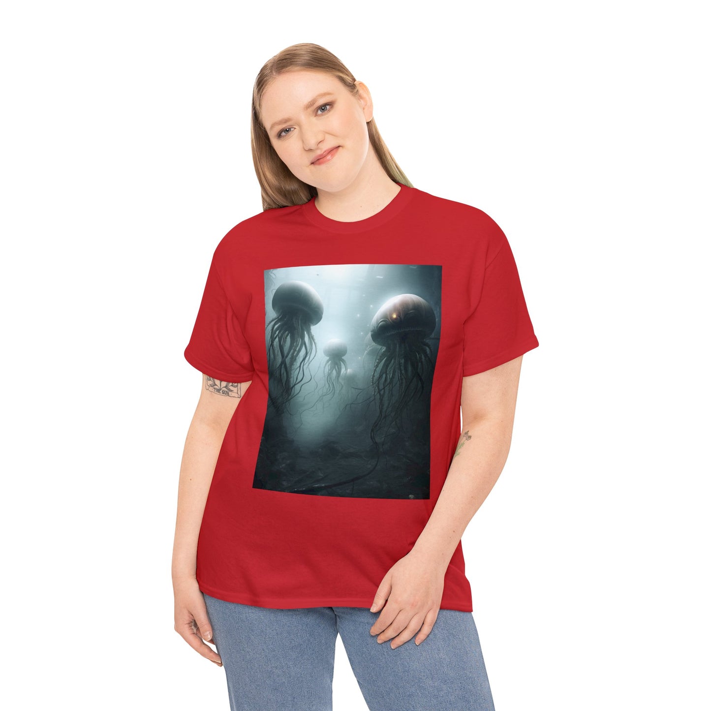 Alien Jellyfish Unisex Heavy Cotton Tee