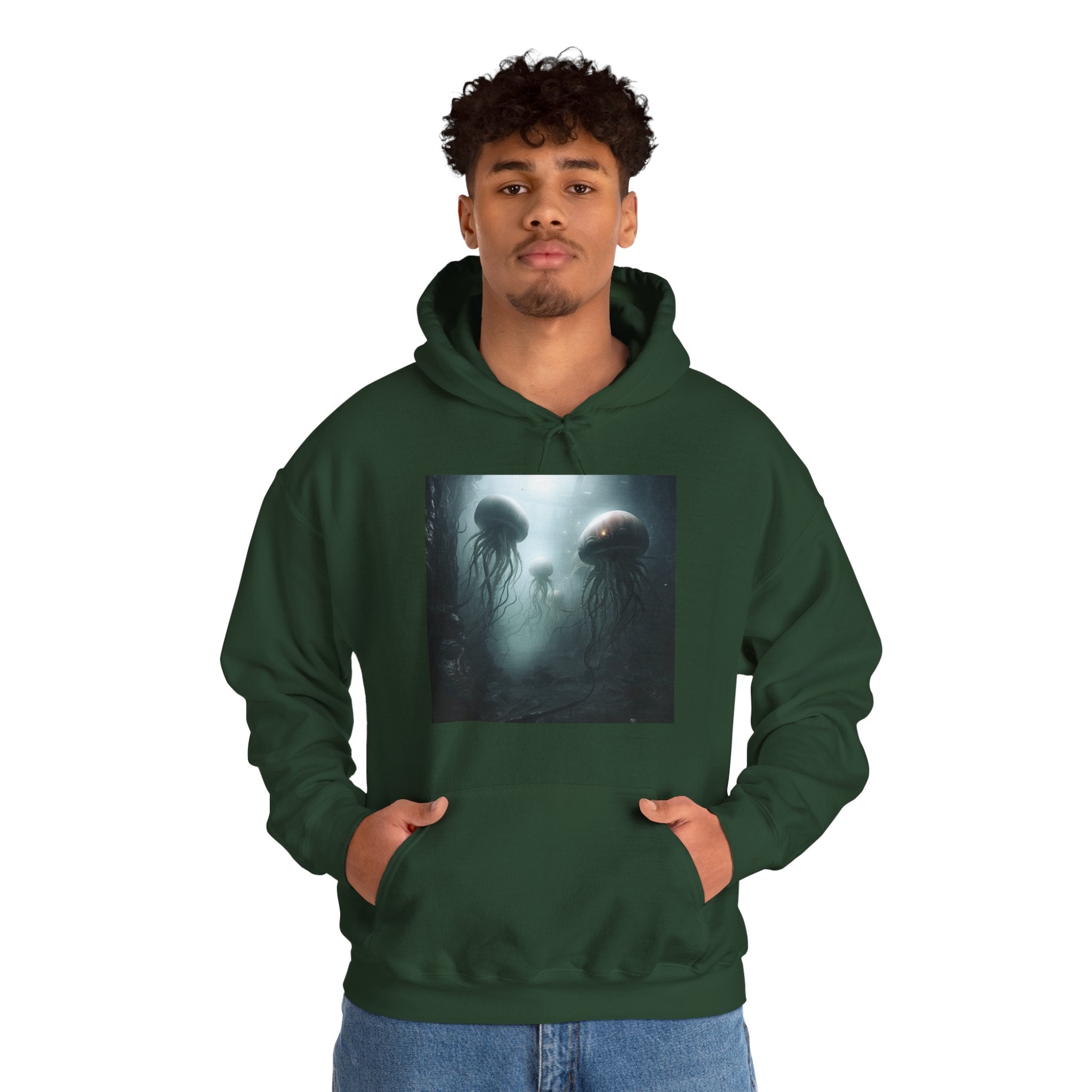 Alien Jellyfish Unisex Heavy Blend Hooded Sweatshirt