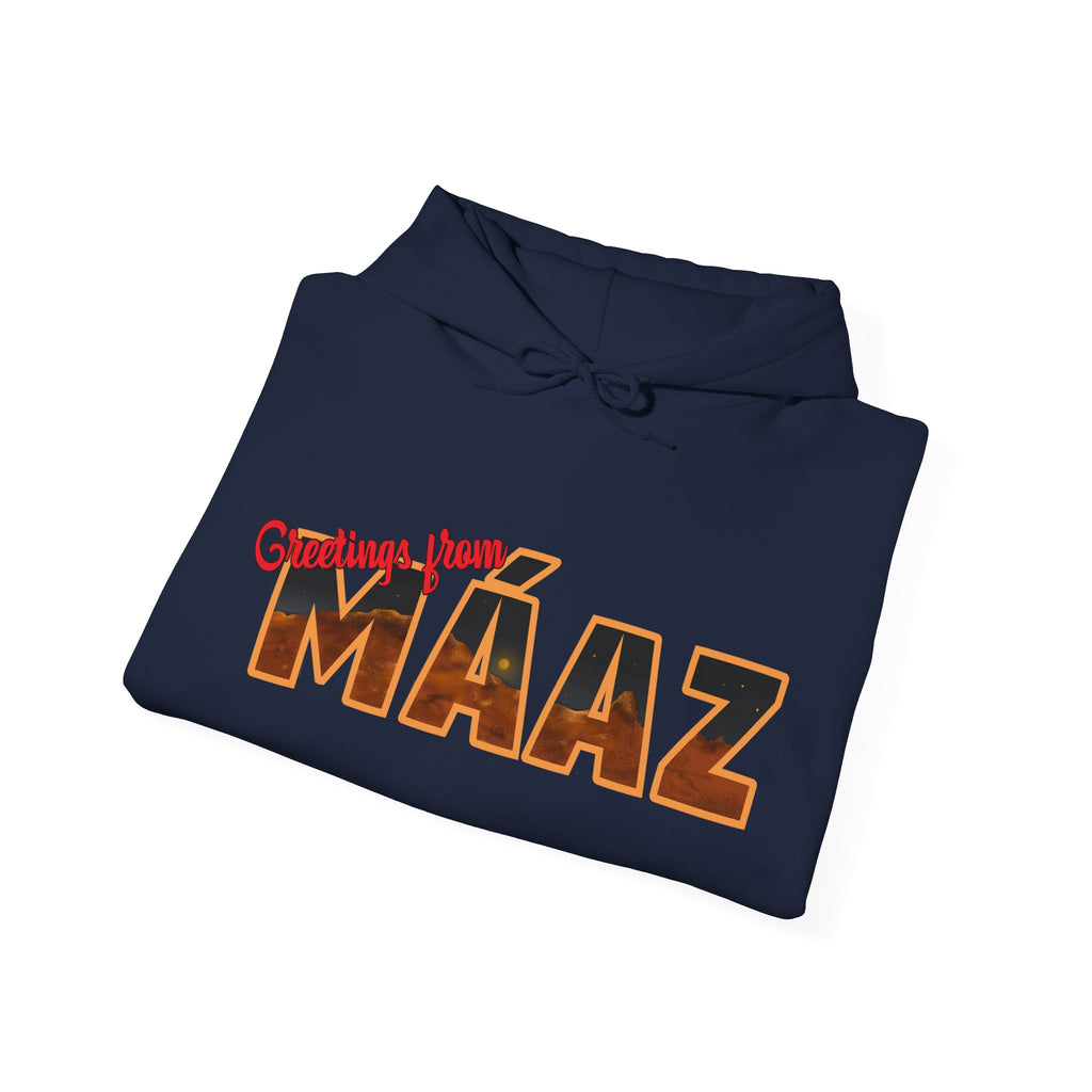 Greetings from Máaz Unisex Heavy Blend Hooded Sweatshirt