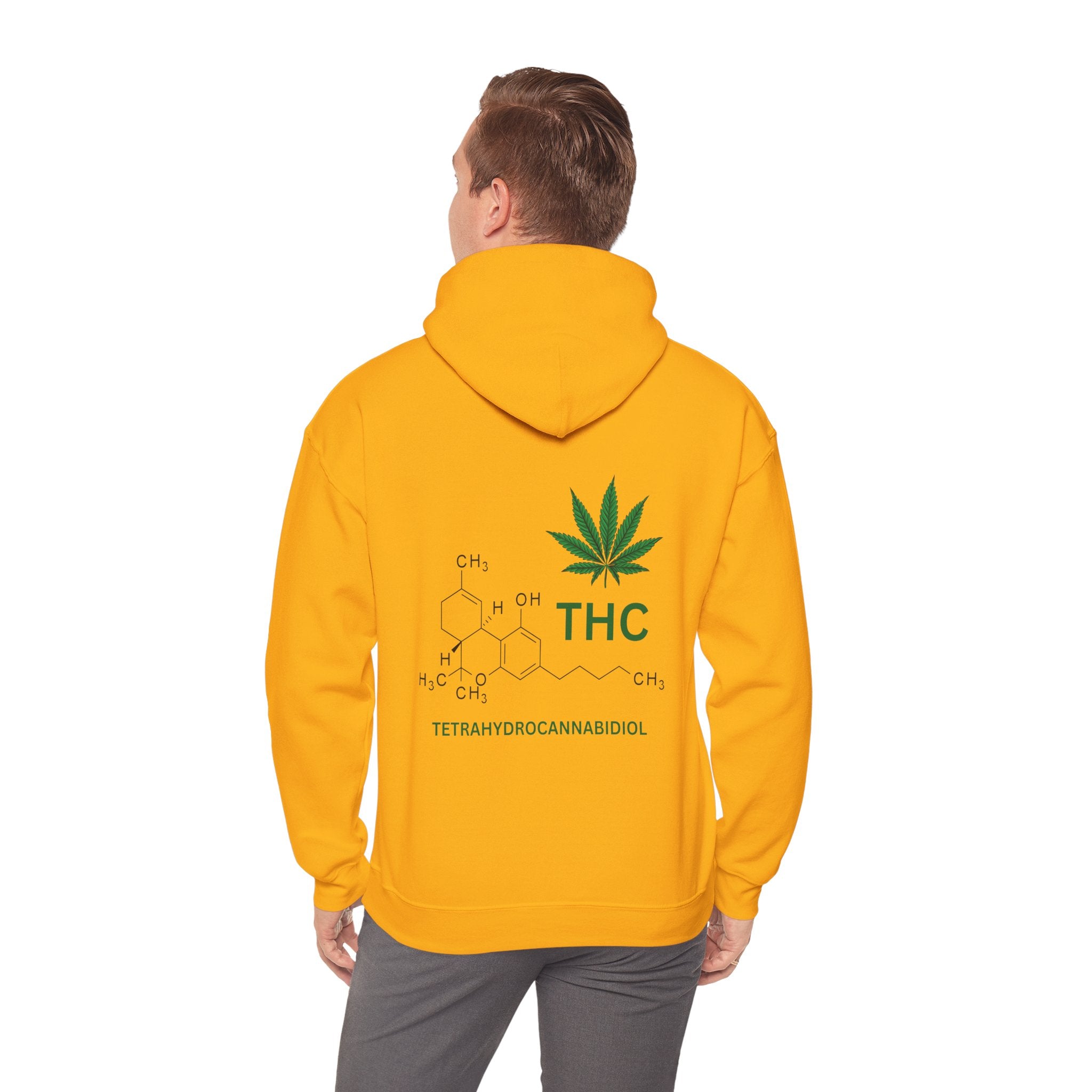 THC Molecule Unisex Heavy Blend Hooded Sweatshirt
