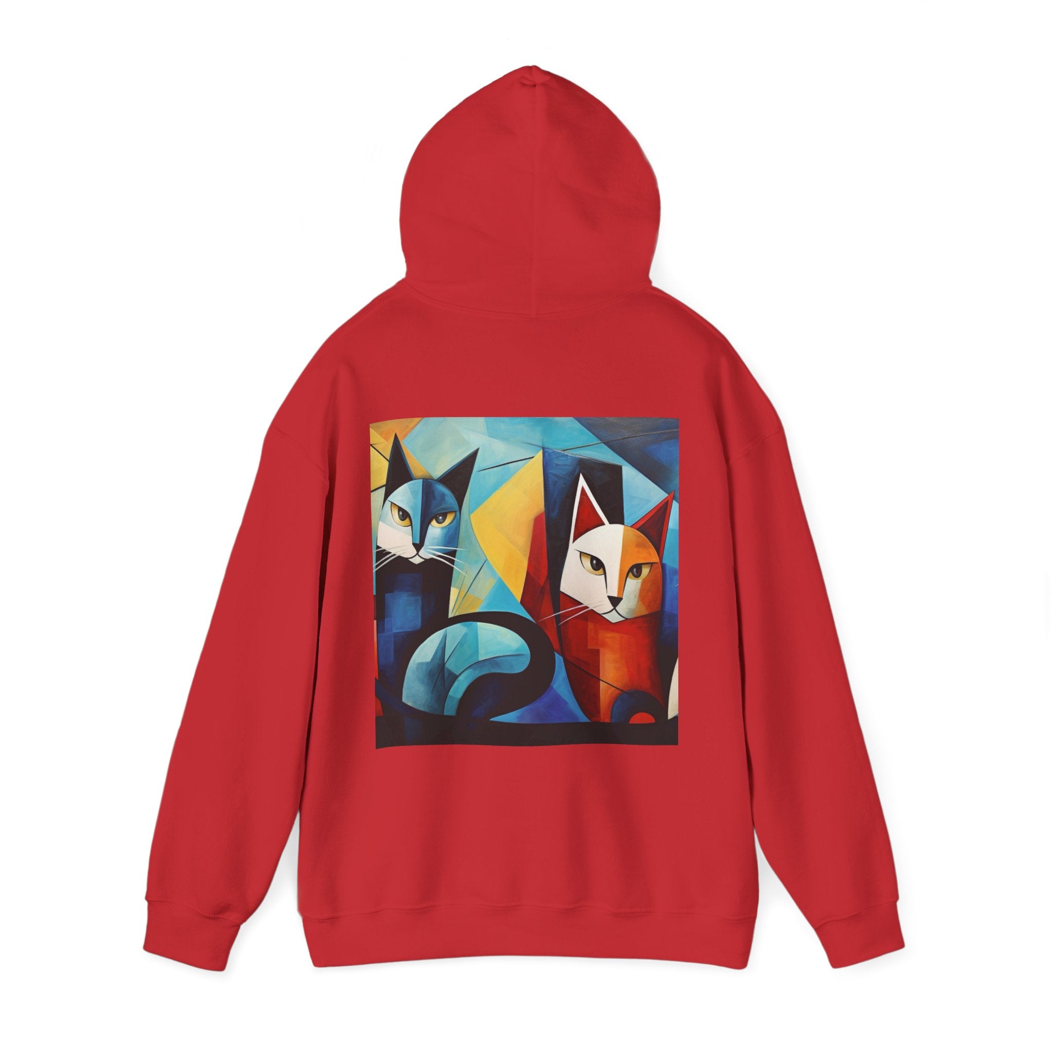 MeowMeow Back Unisex Heavy Blend Hooded Sweatshirt