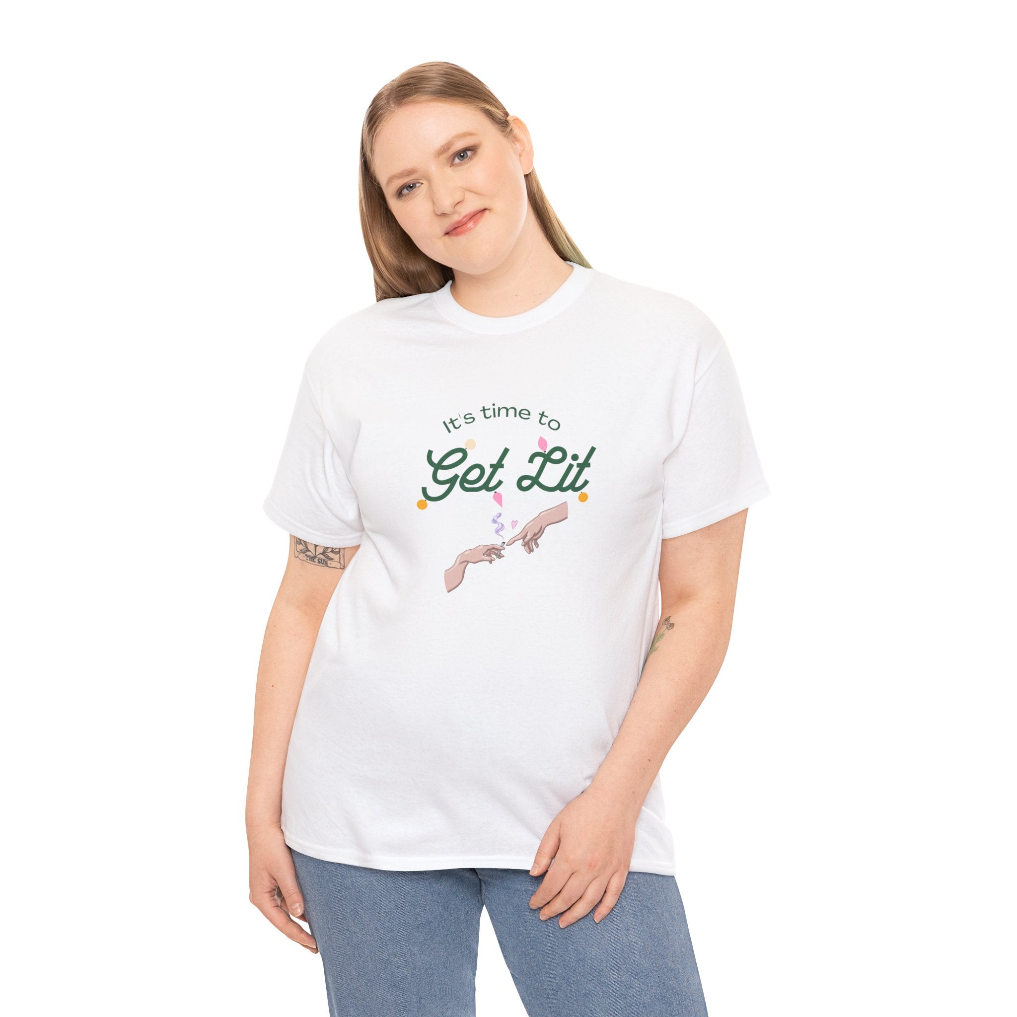 Get Lit Holiday Unisex Heavy Cotton Tee