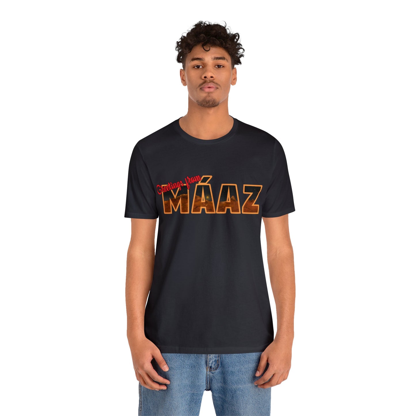 Greetings from Máaz Unisex Jersey Short Sleeve Tee