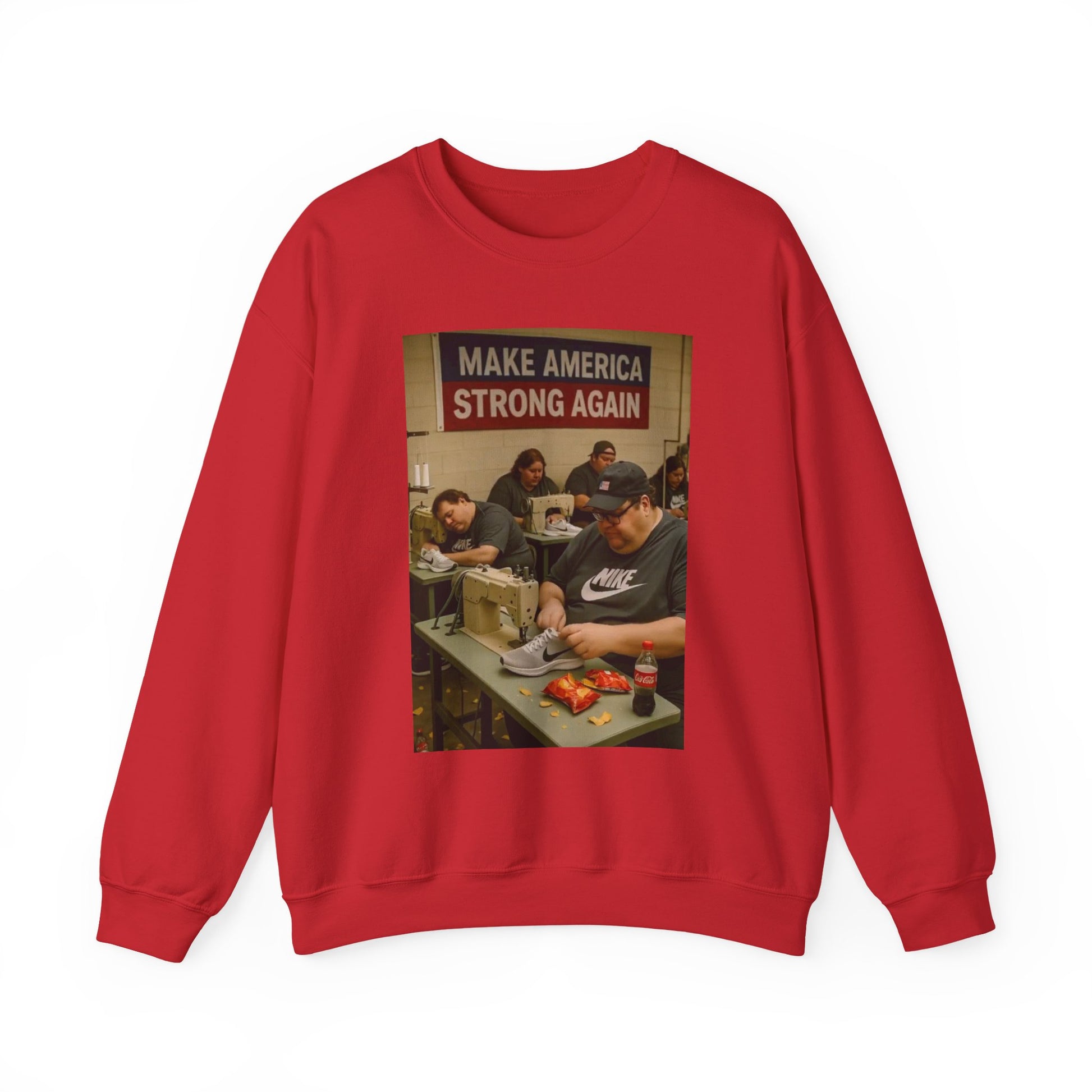 Unisex Heavy Blend Crewneck Sweatshirt - Make America Strong Again