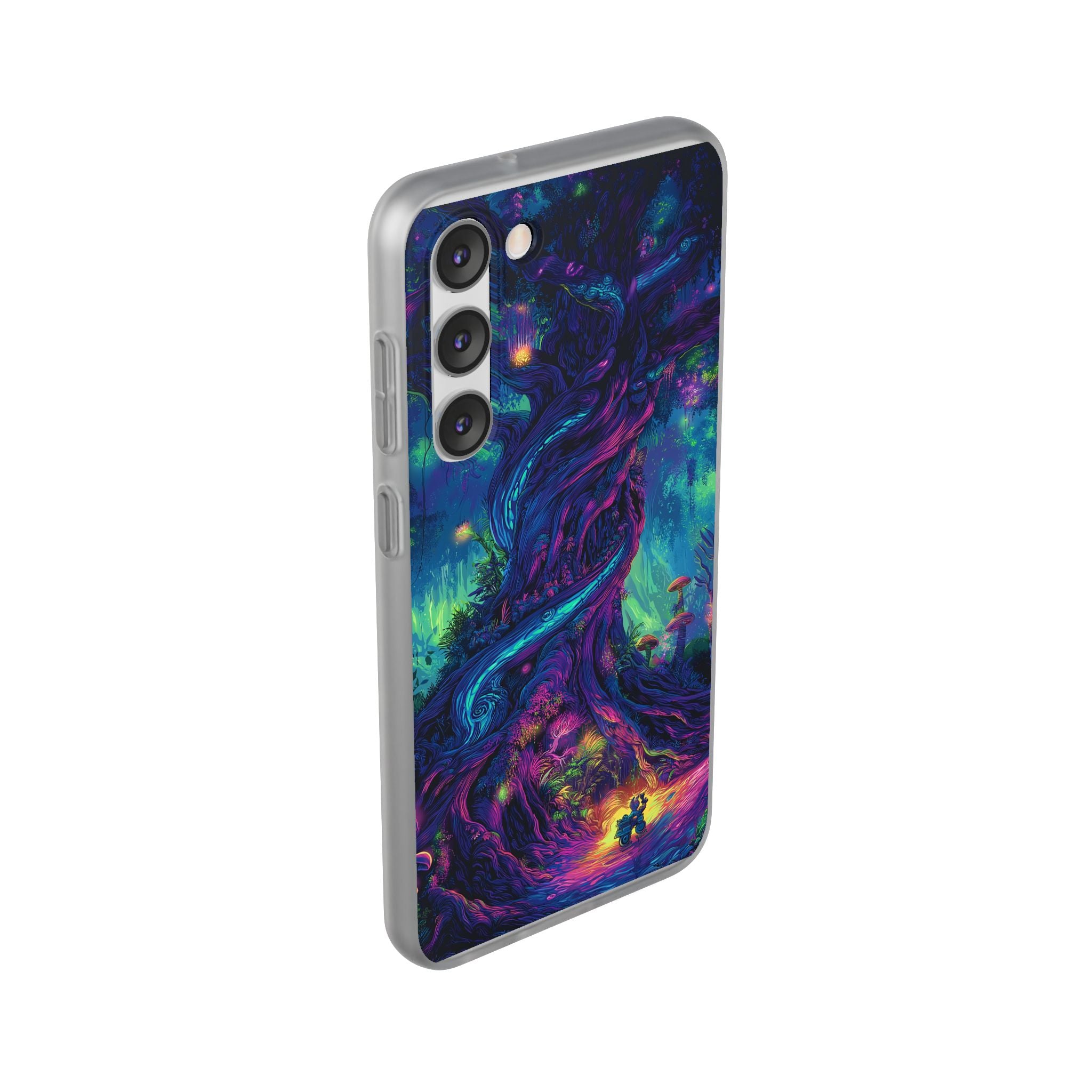 Psychedelic Tree Vibrant Fantasy Flexi Case - Enchanted Forest Design