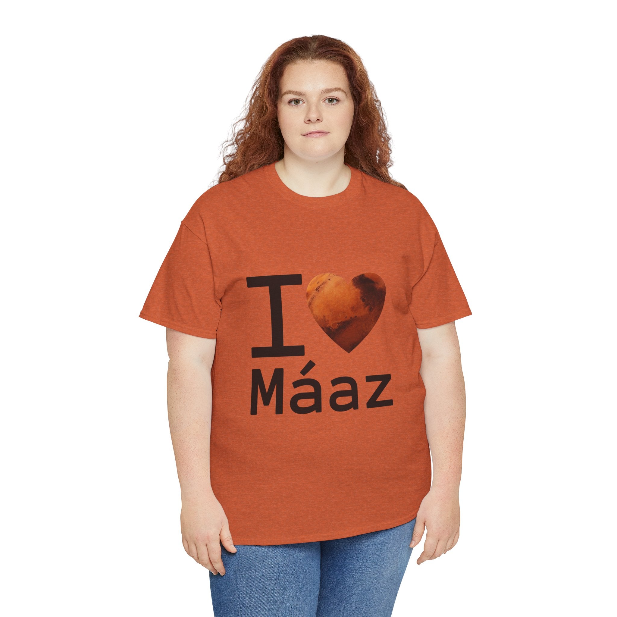 I Love Mars Unisex Heavy Cotton Tee