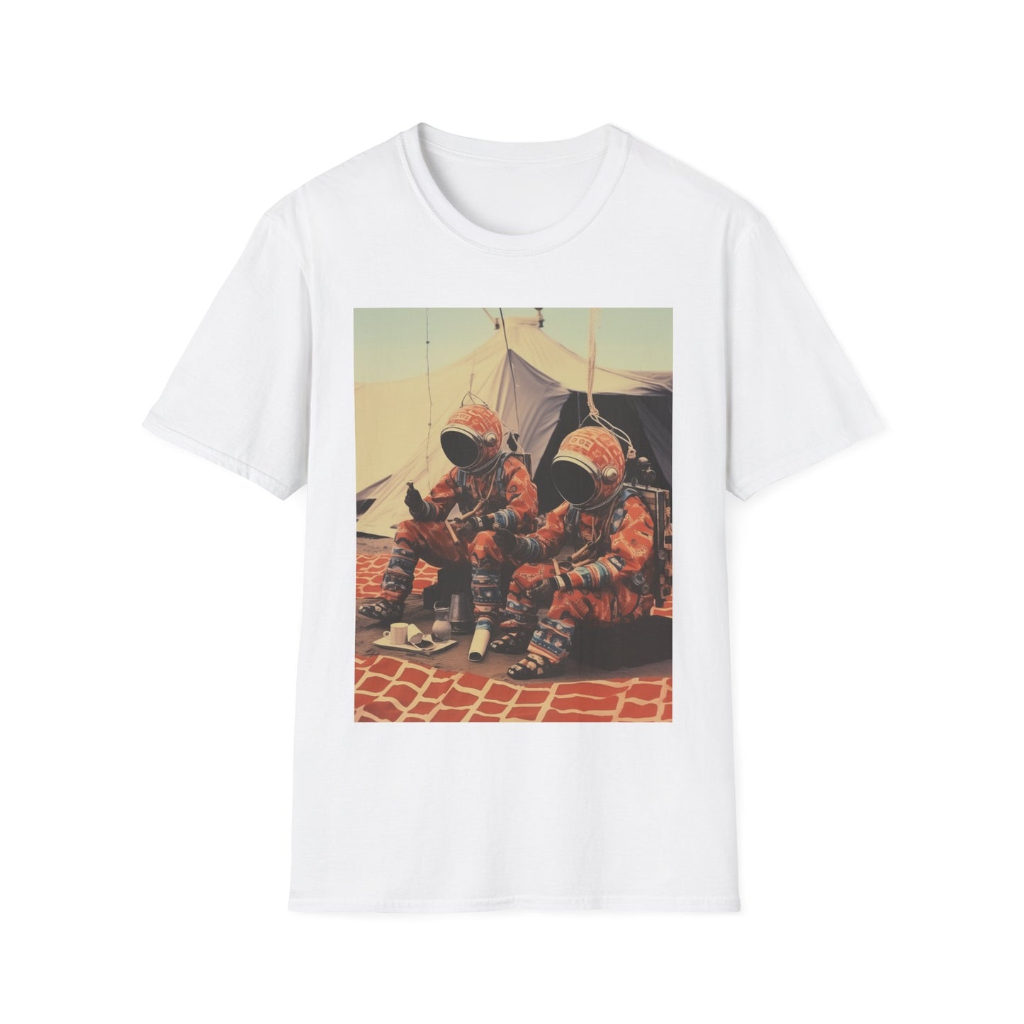Martian African Print Unisex Softstyle T-Shirt