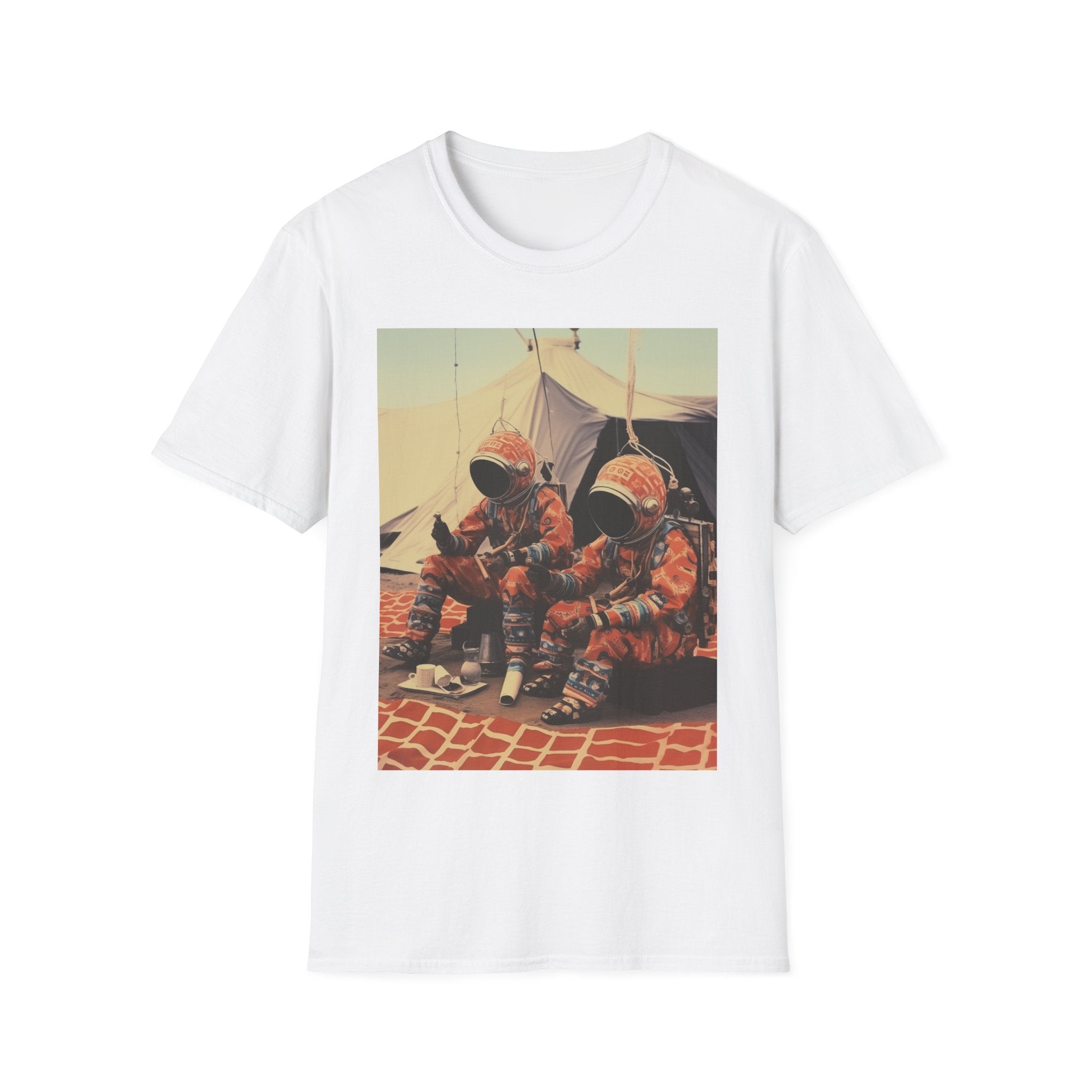 Martian African Print Unisex Softstyle T-Shirt