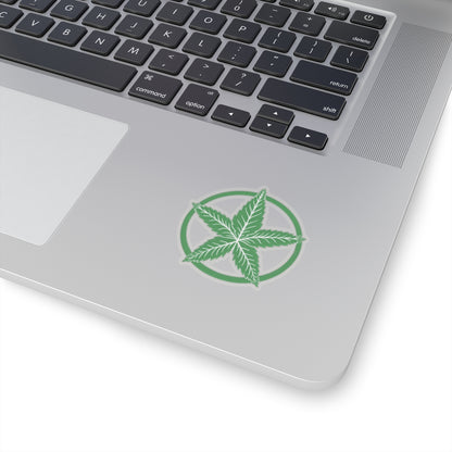 Green Army Star Kiss-Cut Stickers
