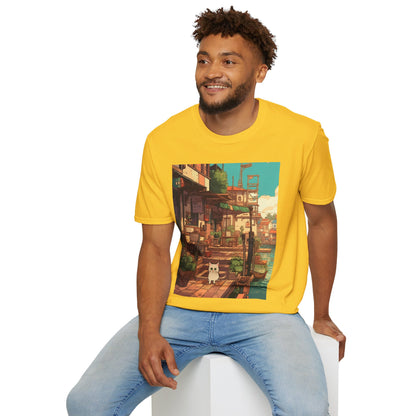 Studio Ghibli Style Cat Unisex Softstyle T-Shirt