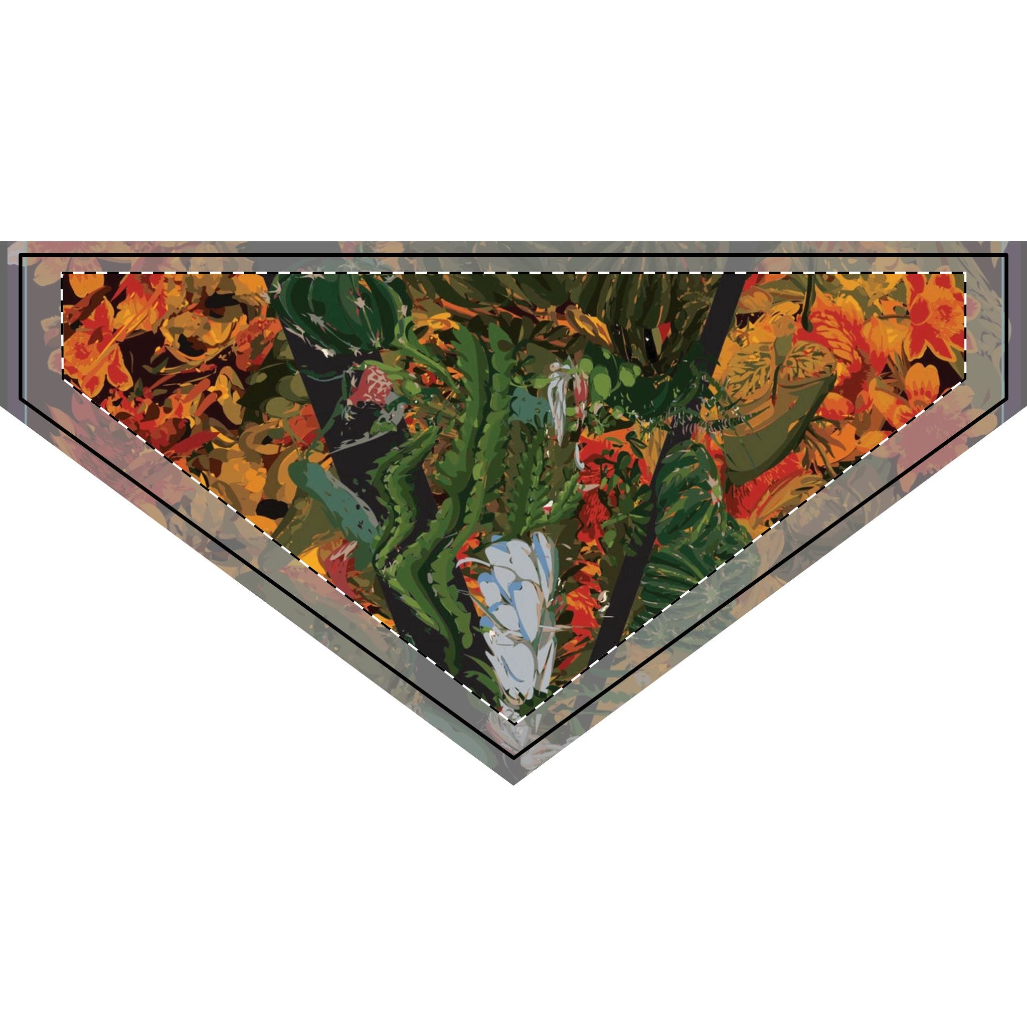 Vellochord Vibrant Floral Clip-on Pet Bandana for Stylish Pets