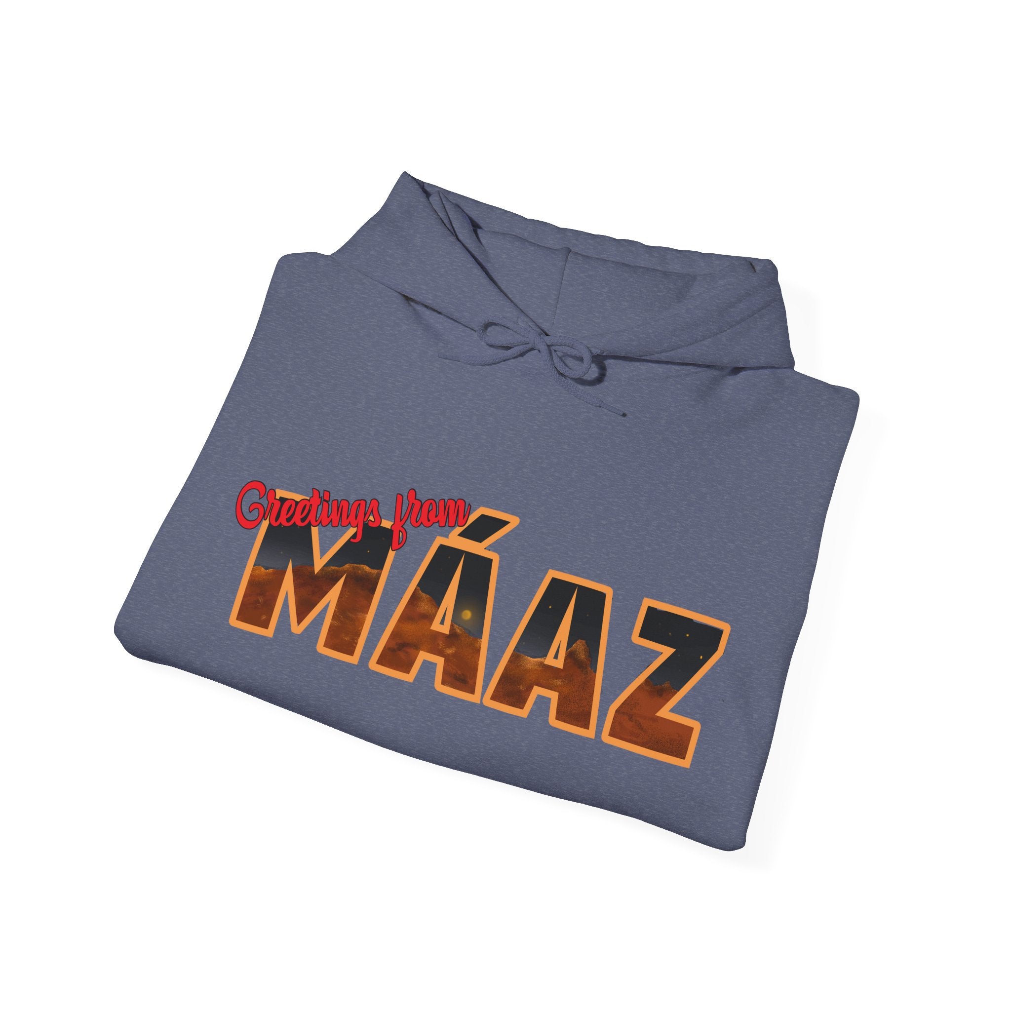 Greetings from Máaz Unisex Heavy Blend Hooded Sweatshirt