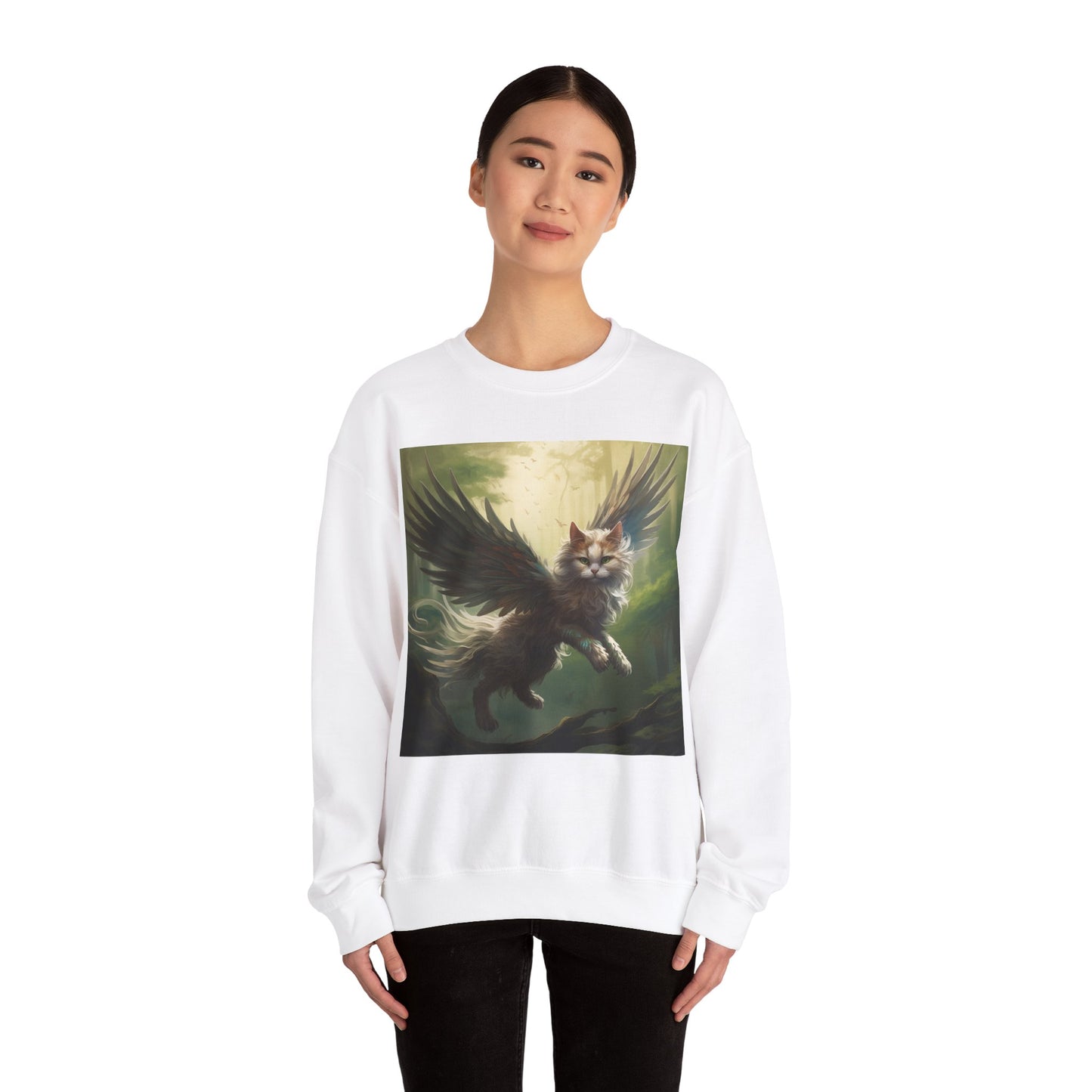 Fantasy Cat Unisex Heavy Blend Crewneck Sweatshirt