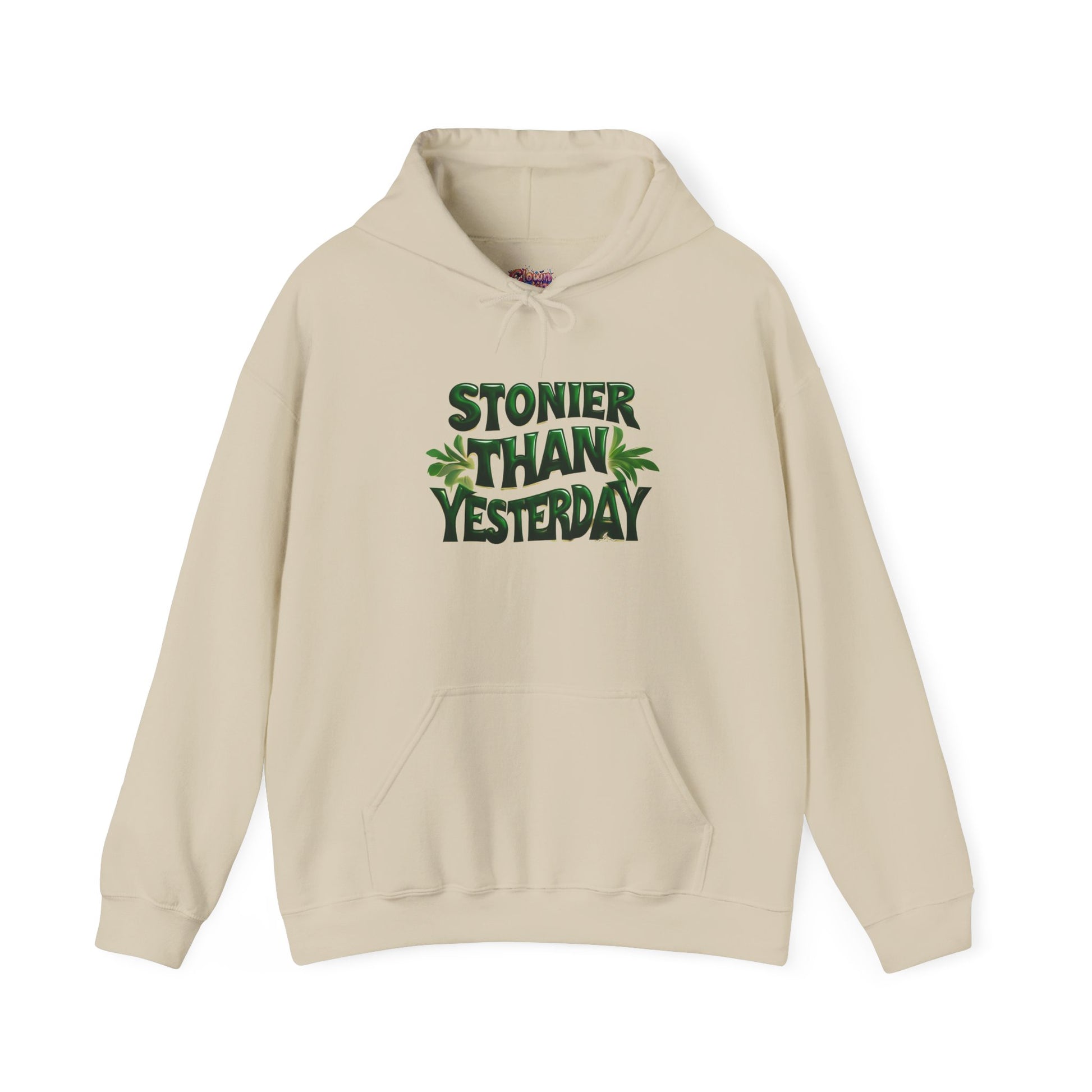 Stoner Vibes Unisex Hooded Sweatshirt - 'Stonier Than Yesterday'